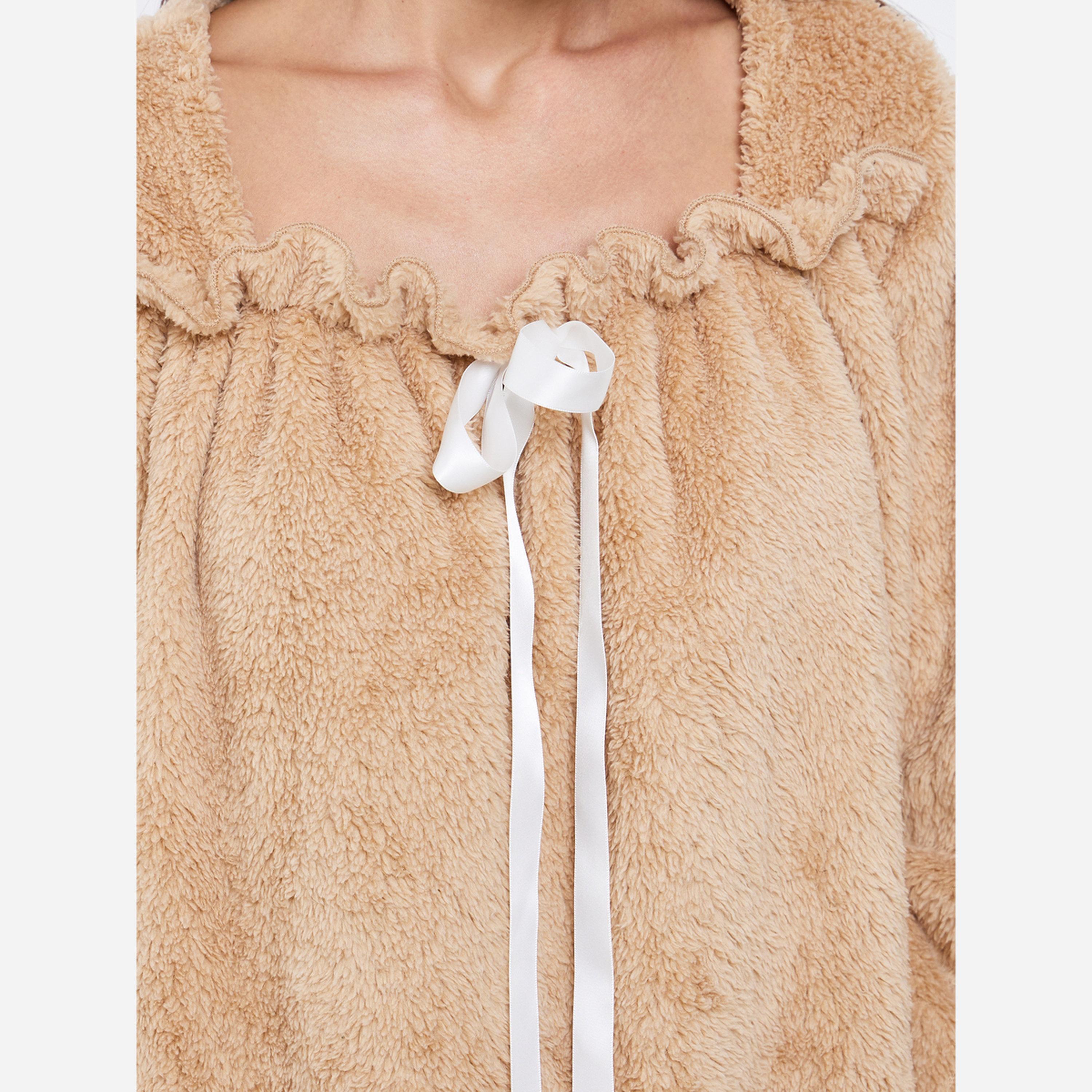 Styli Polar Fleece Square Neck Nightdress-women-clothing-nightwear-nighties-image-3