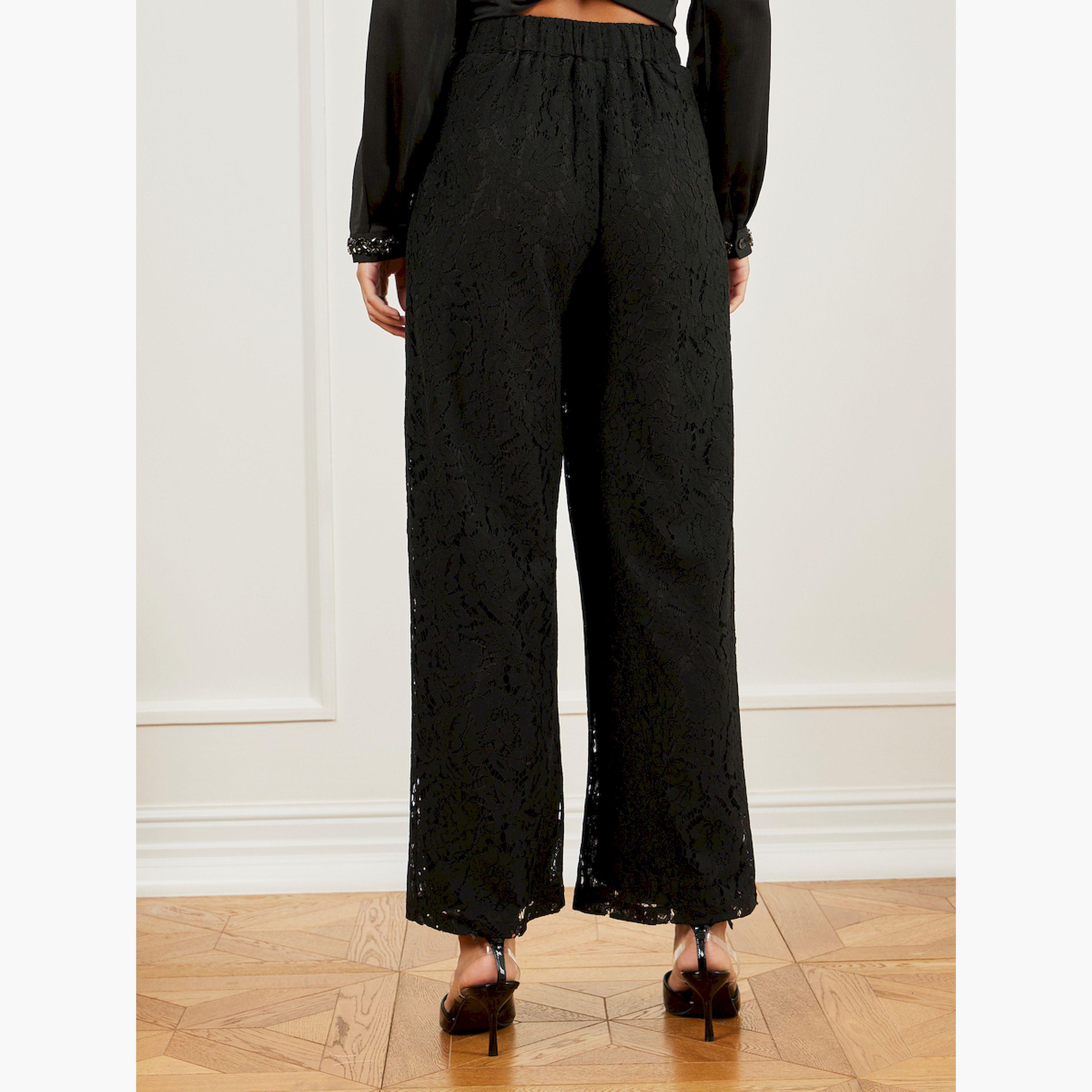 بنطال دانتيل بالكامل بأرجل واسعة-women-clothing-bottoms-trousers-image-5