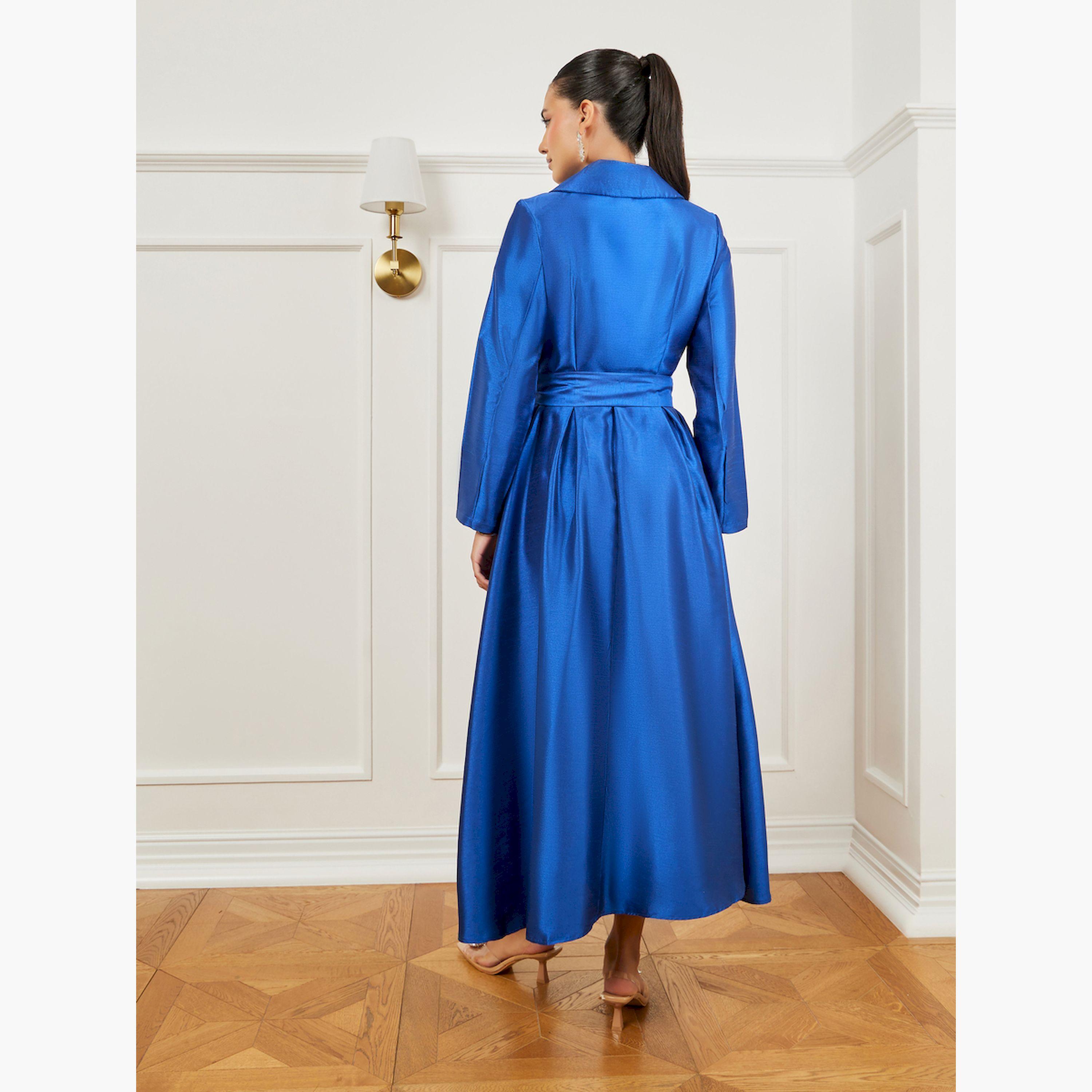 فستان طويل بليزر برباط خصر-women-clothing-dresses-image-4