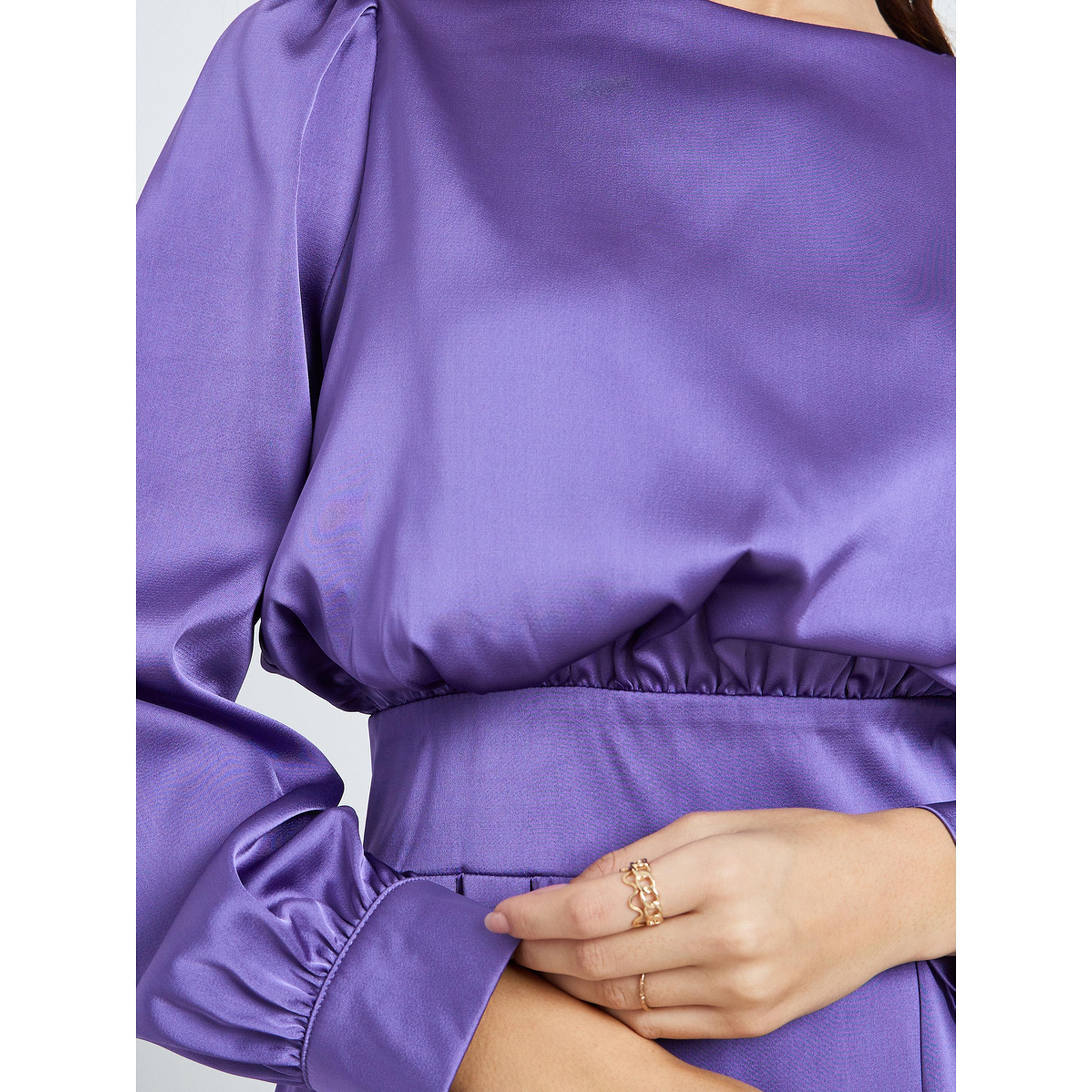 فستان طويل مكسر بحافة واسعة-women-clothing-dresses-image-5