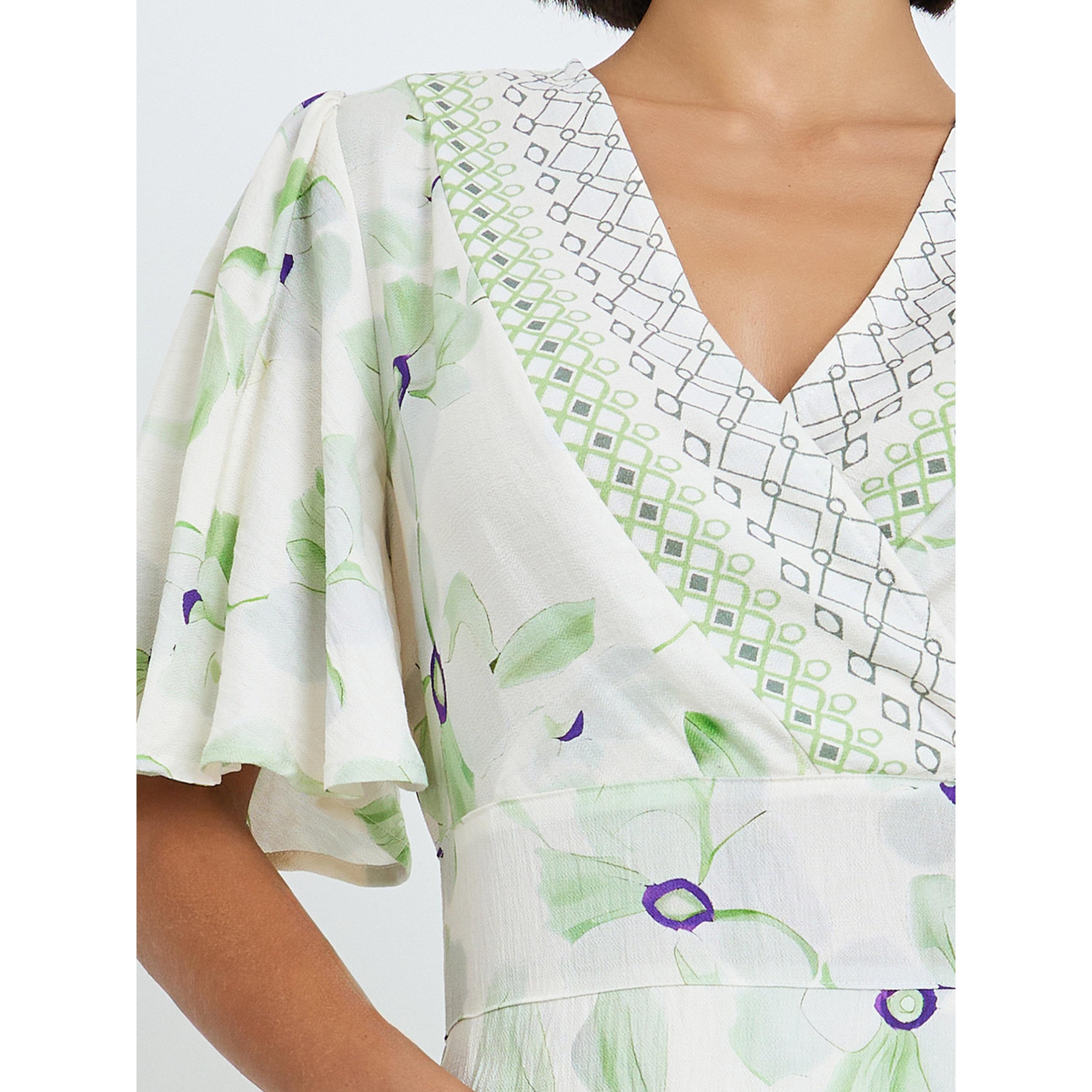 Styli Women Green Floral Print Puff Sleeves Maxi Dress-women-clothing-dresses-image-5