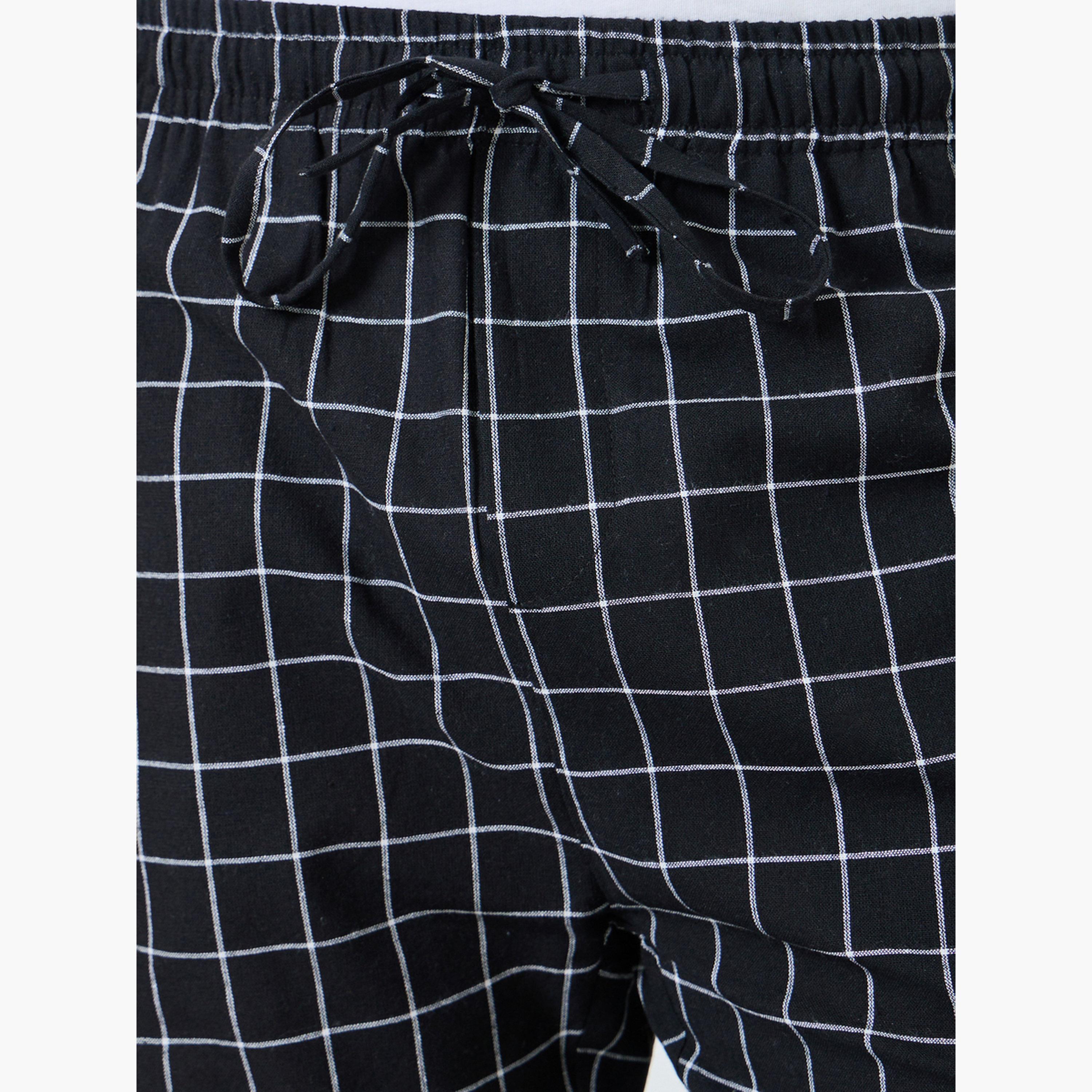 Styli Men Checked Relaxed Fit Pyjama Bottom-men-clothing-nightwear-pyjamaandshorts-image-3