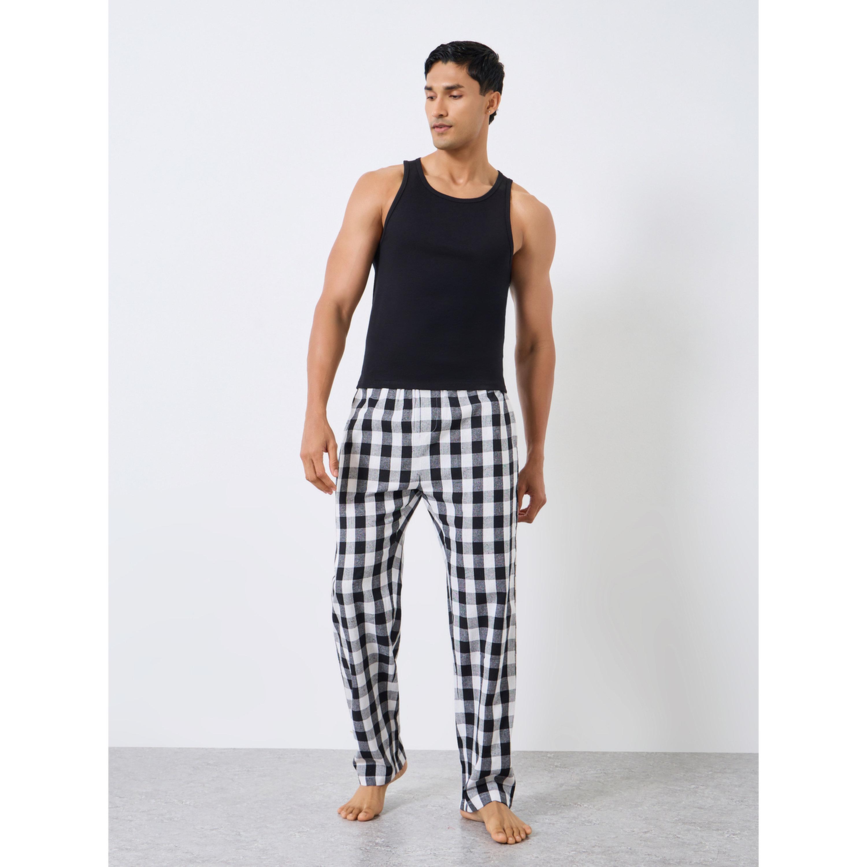 Styli Men Checked Relaxed Fit Pyjama Pants-men-clothing-nightwear-pyjamaandshorts-image-2