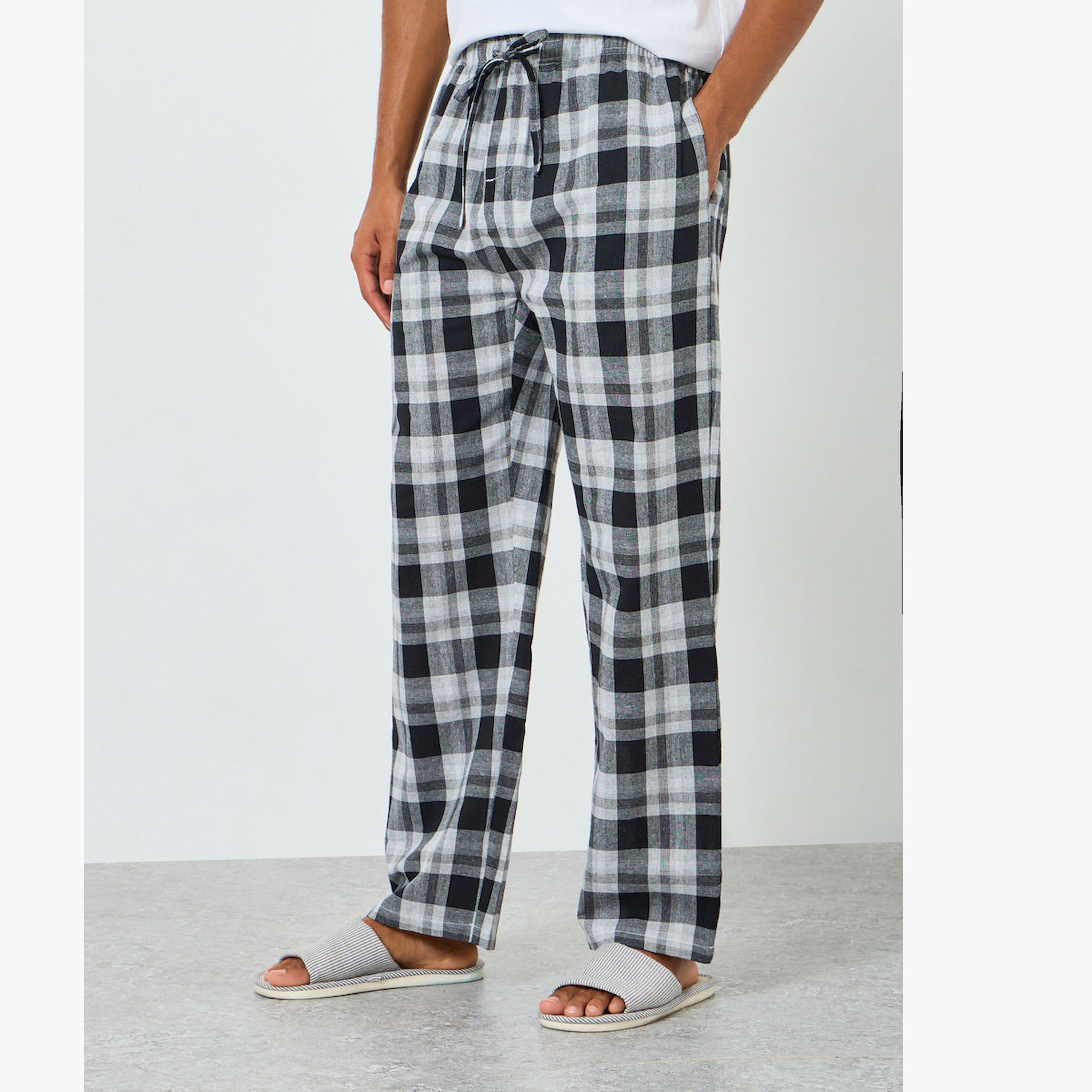 Styli Men Relaxed Fit Checked Pyjama-men-clothing-nightwear-pyjamaandshorts-image-1