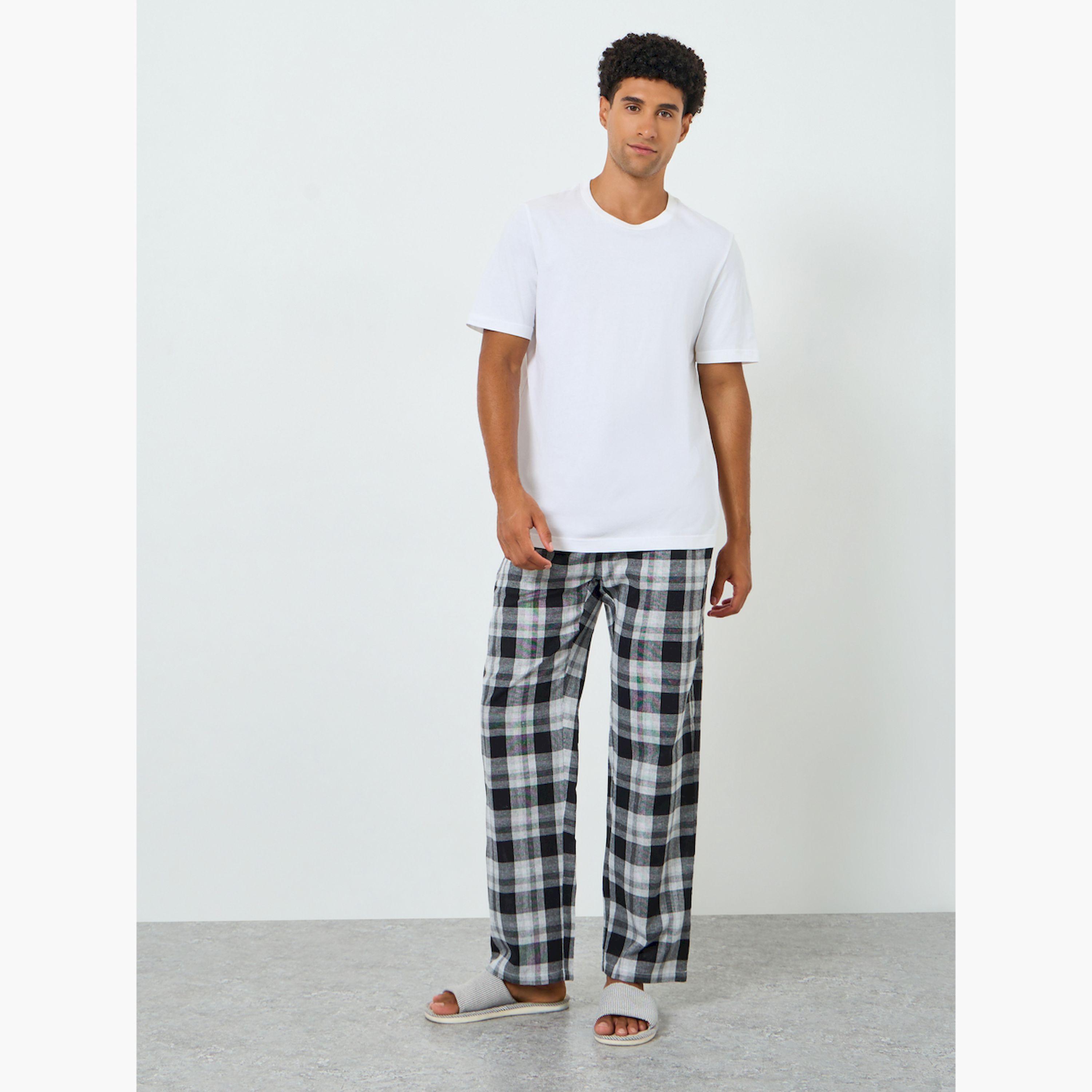 Styli Men Relaxed Fit Checked Pyjama-men-clothing-nightwear-pyjamaandshorts-image-2