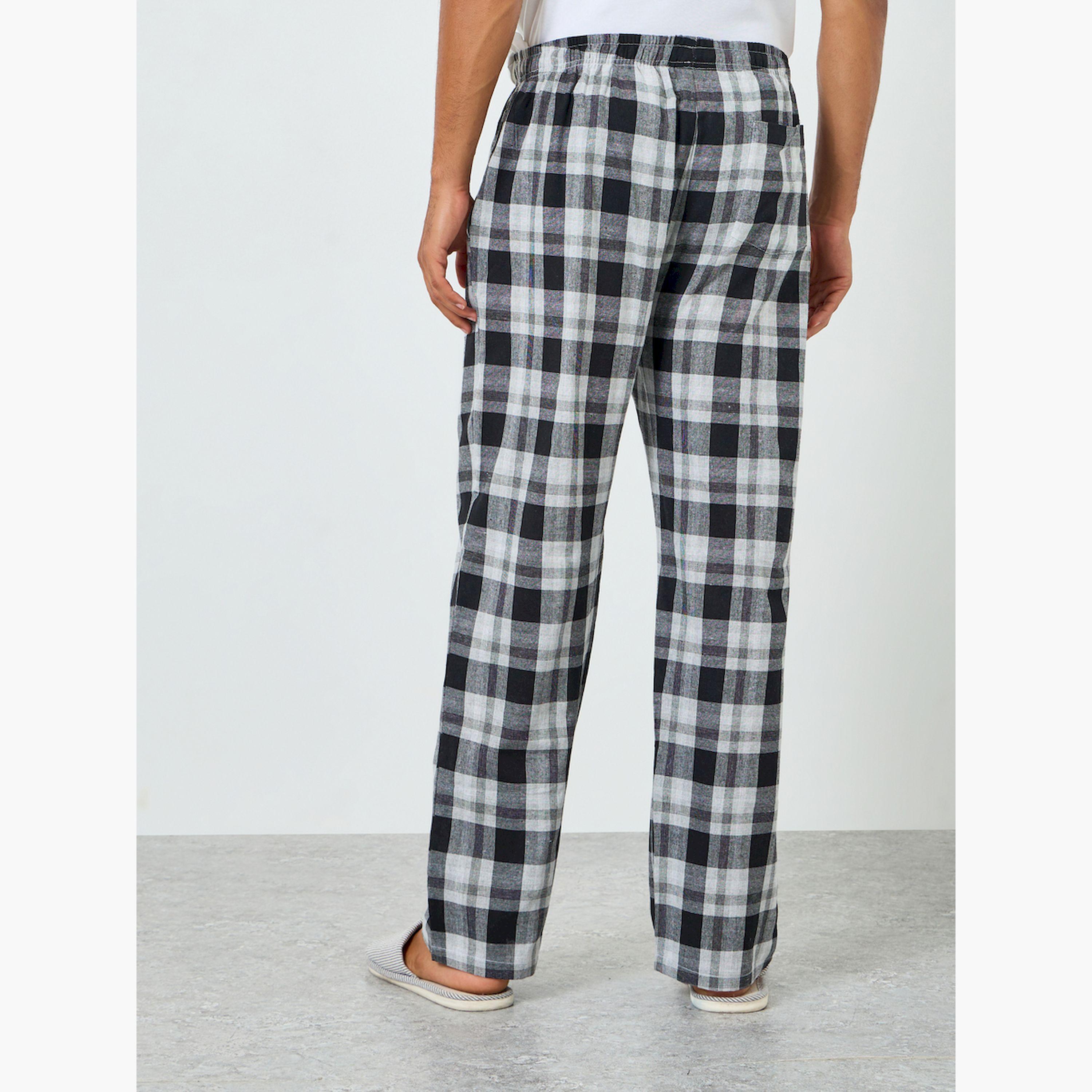 Styli Men Relaxed Fit Checked Pyjama-men-clothing-nightwear-pyjamaandshorts-image-4