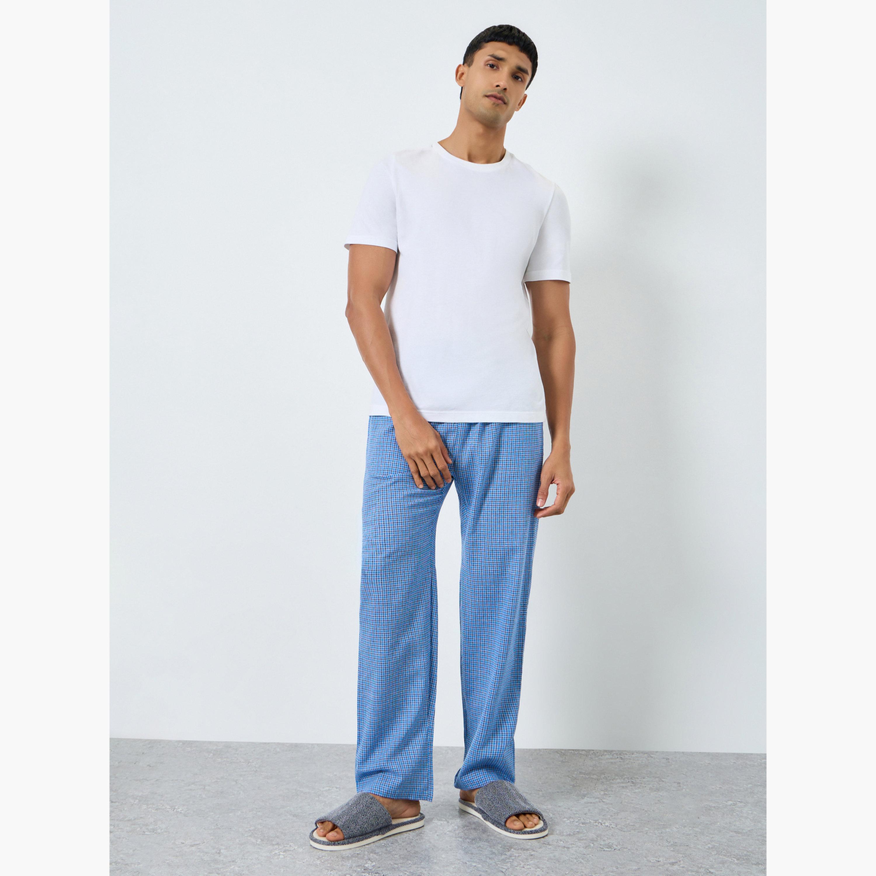 Styli Men Checked Relaxed Fit Pyjama Bottom-men-clothing-nightwear-pyjamaandshorts-image-2