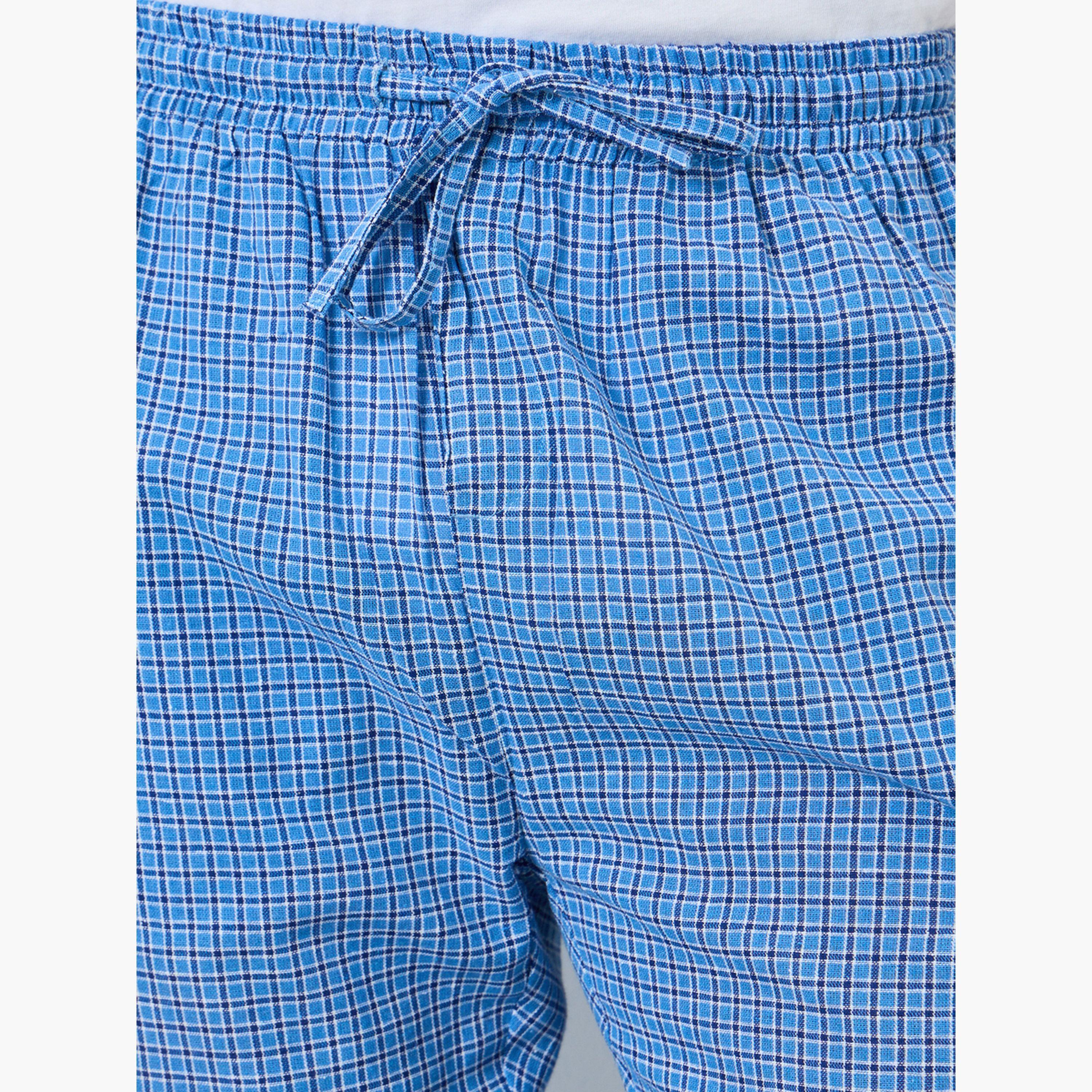 Styli Men Checked Relaxed Fit Pyjama Bottom-men-clothing-nightwear-pyjamaandshorts-image-3
