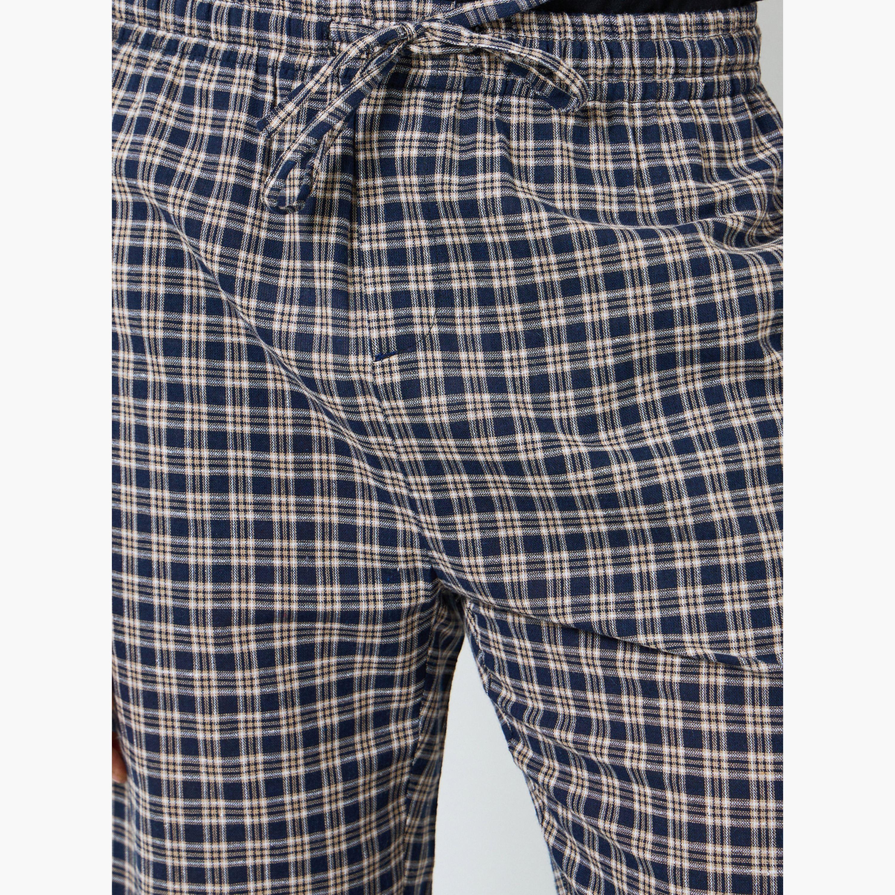 Styli Men Checked Relaxed Fit Pyjama Bottom-men-clothing-nightwear-pyjamaandshorts-image-3