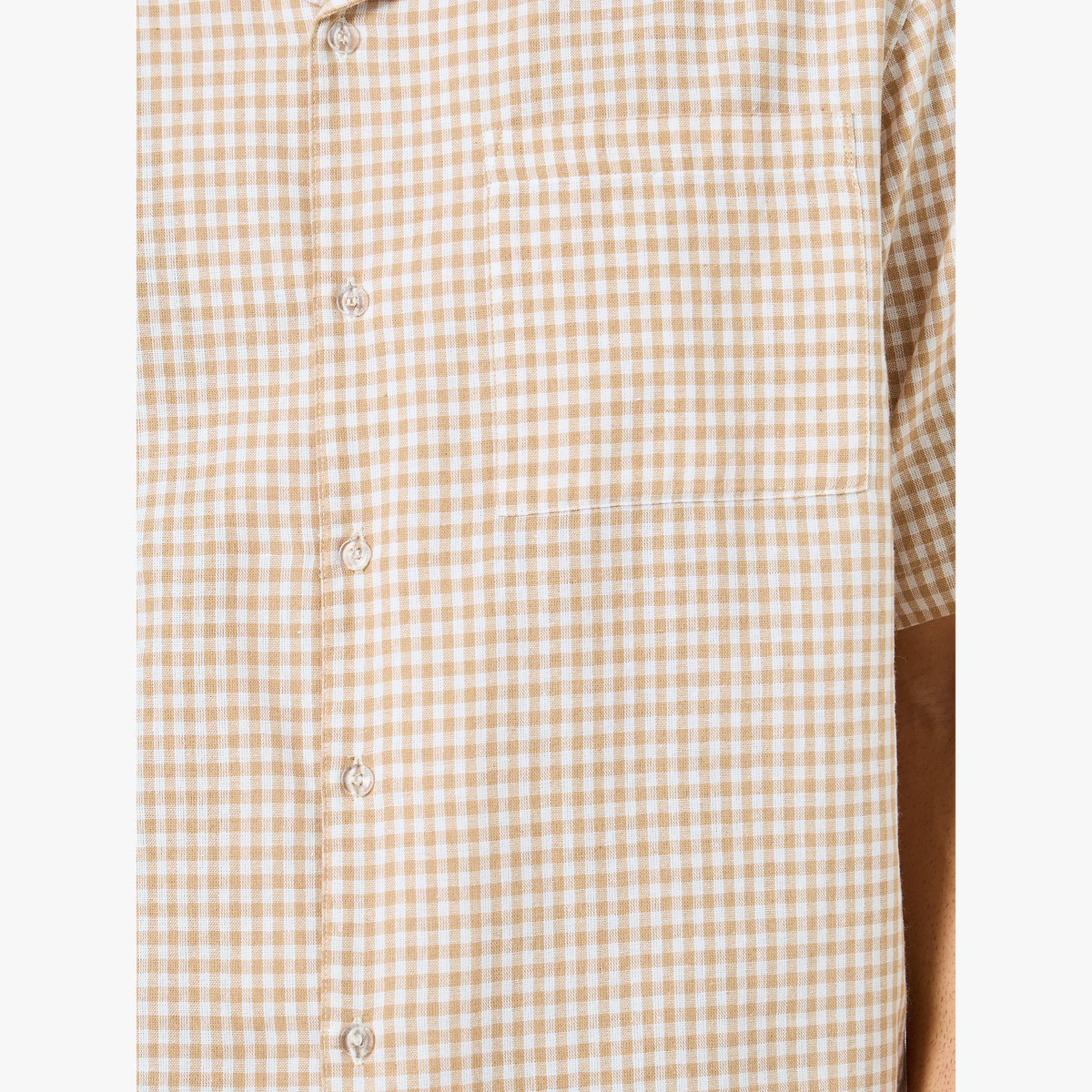 Styli Men Checkered Relaxed Fit Cotton Shirt and Pyjama Set-men-clothing-nightwear-sets-image-5