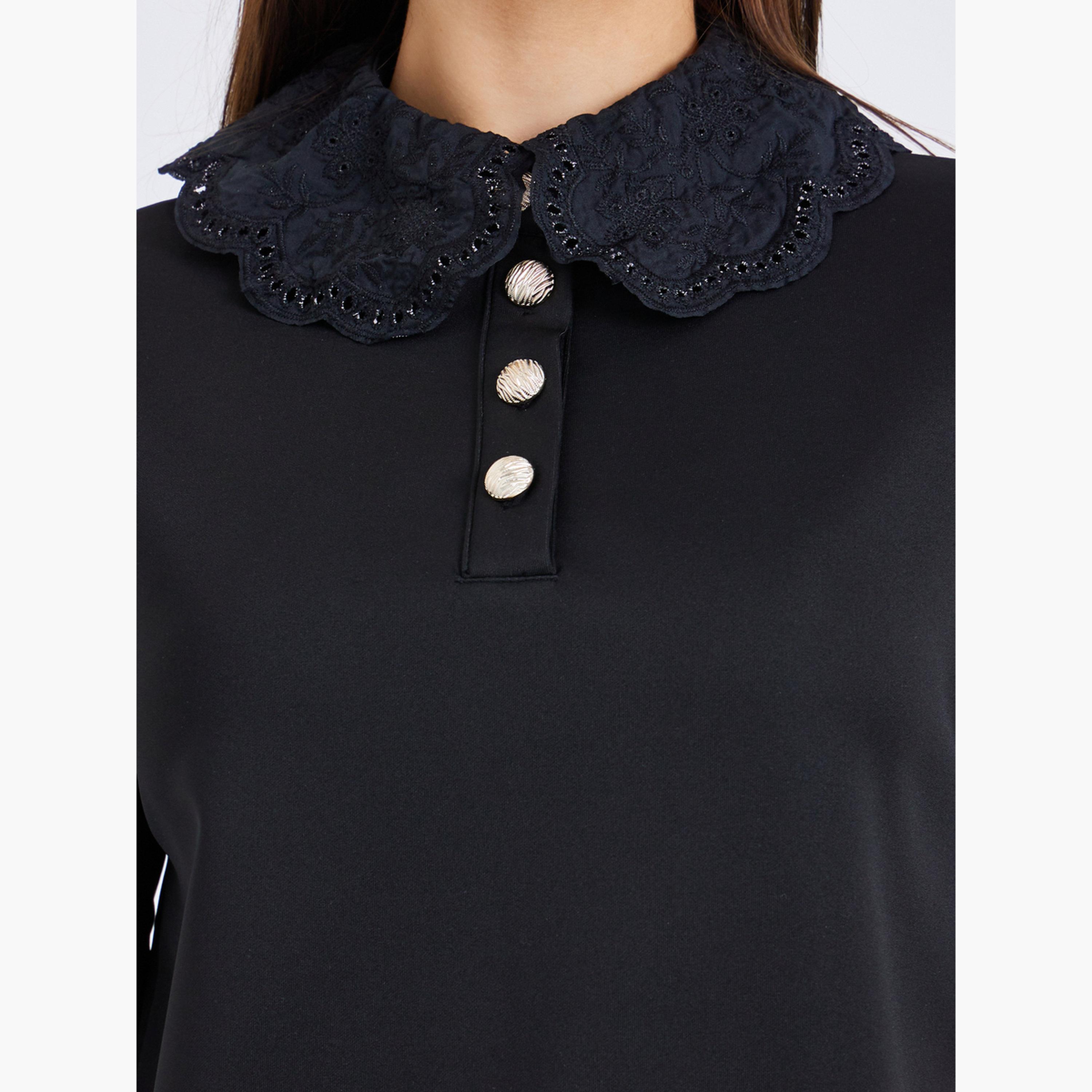 تيشيرت بولو بياقة دانتيل-women-clothing-tshirts-image-4