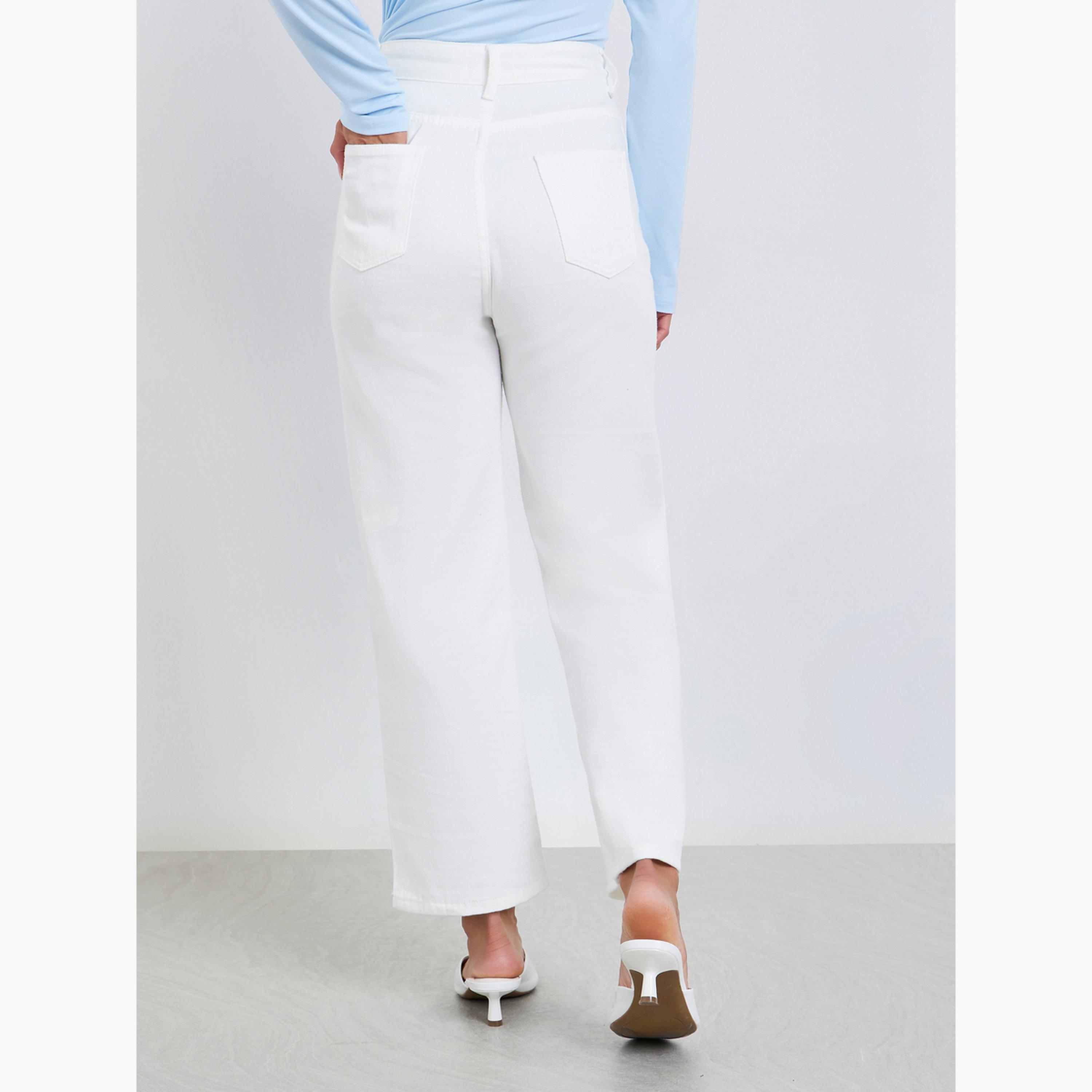 جينز بأرجل مستقيمة بخصر متوسط-women-clothing-bottoms-jeans-image-4