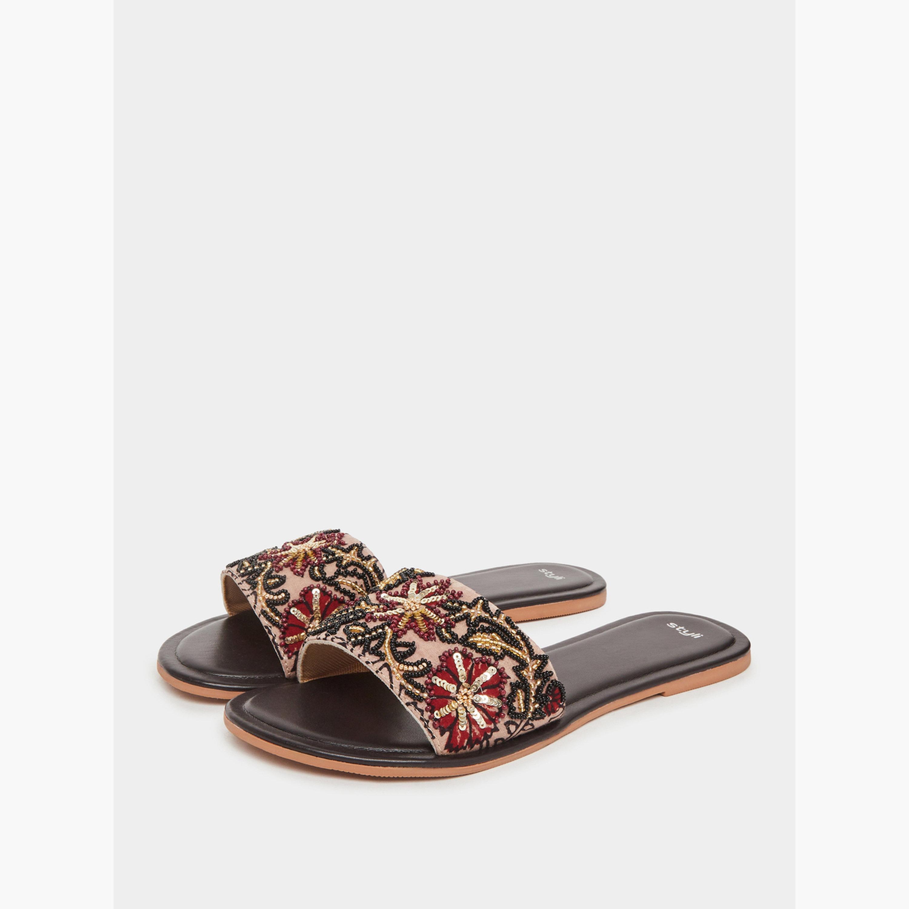 Styli Women Embellished Flat Sandals-women-shoes-sandals-flats-image-1