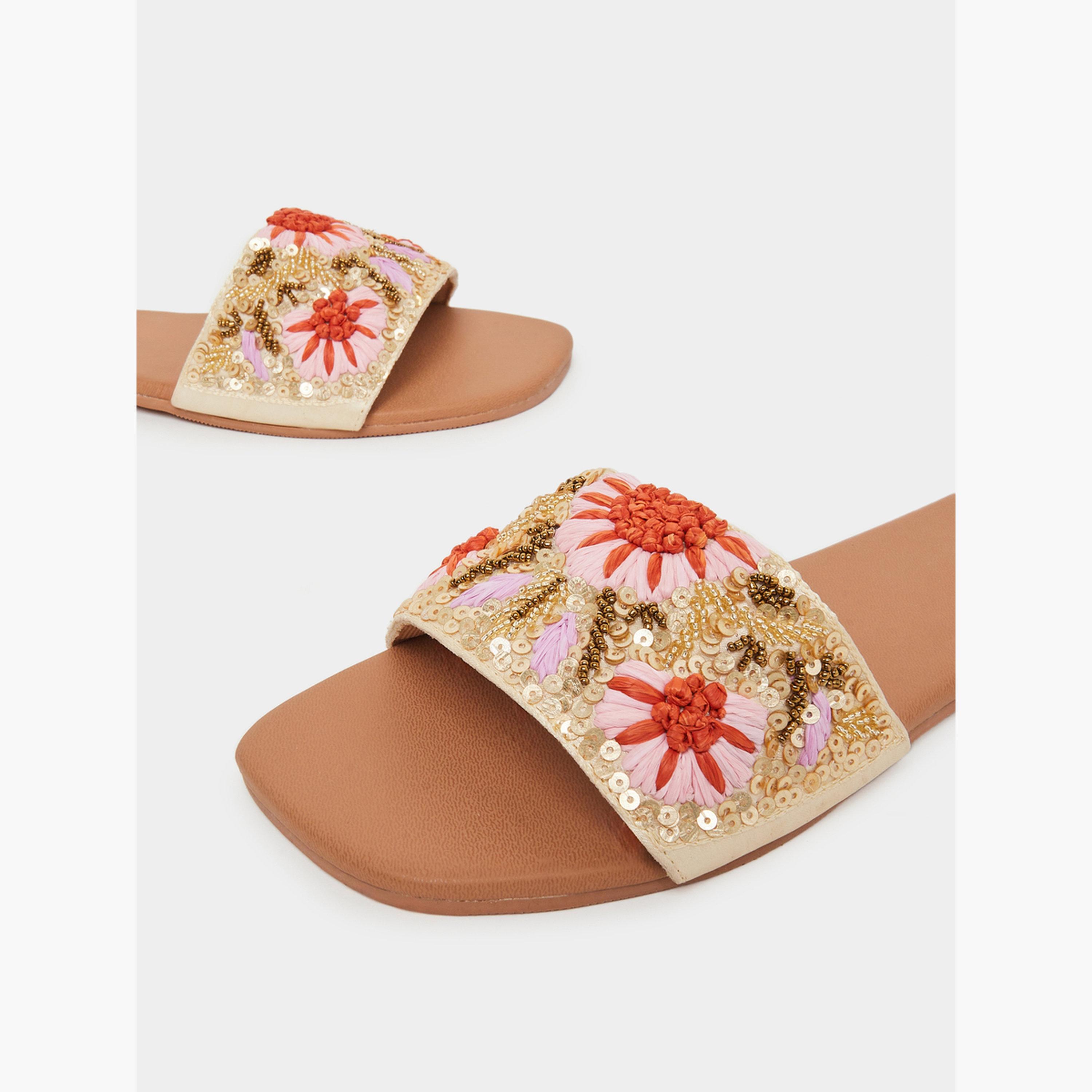 Styli Women Embellished Flat Sandals-women-shoes-sandals-flats-image-3