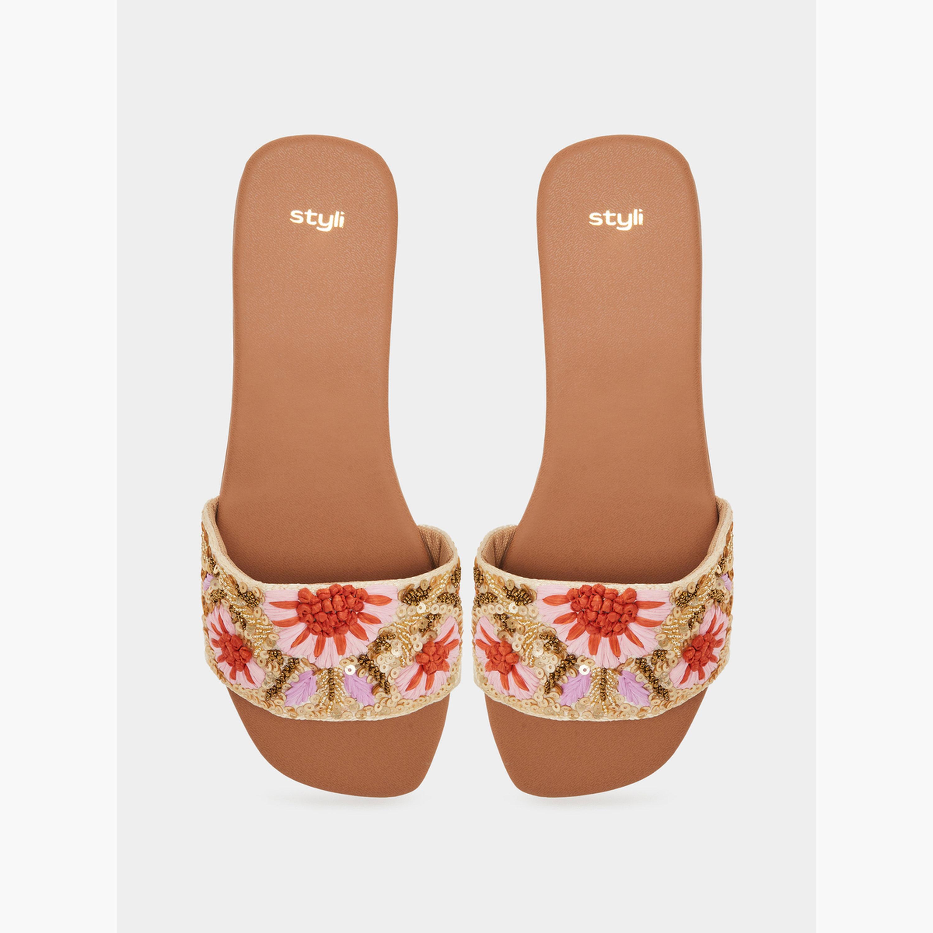 Styli Women Embellished Flat Sandals-women-shoes-sandals-flats-image-5