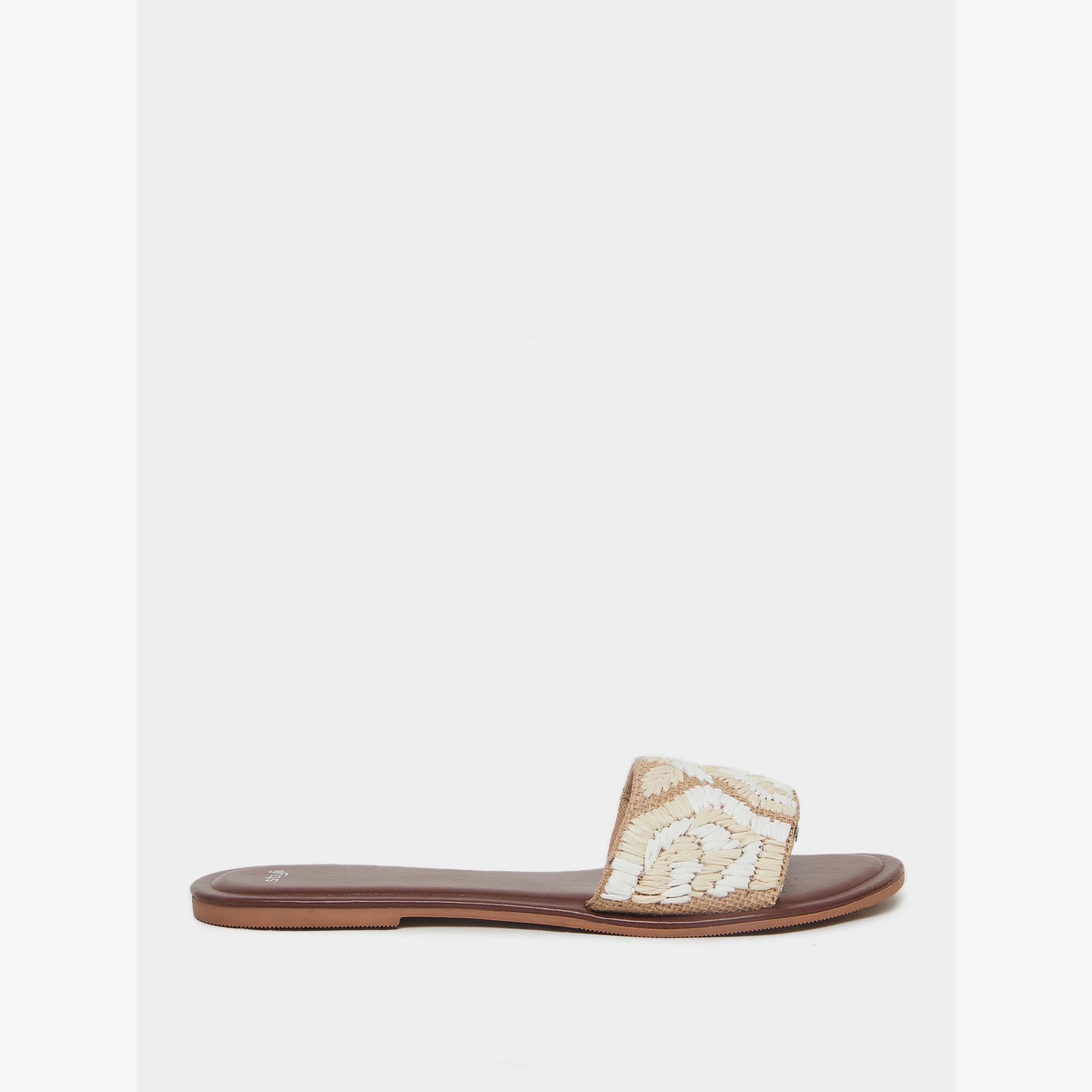 صندل مسطح مزين-women-shoes-sandals-flats-image-2