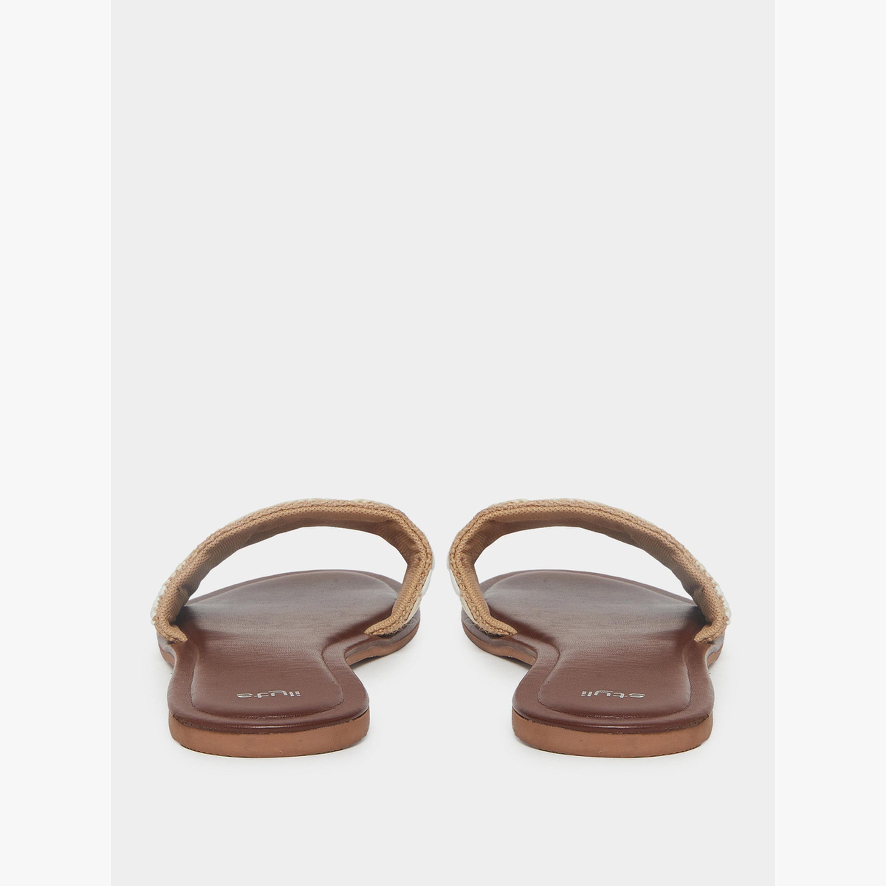 صندل مسطح مزين-women-shoes-sandals-flats-image-5