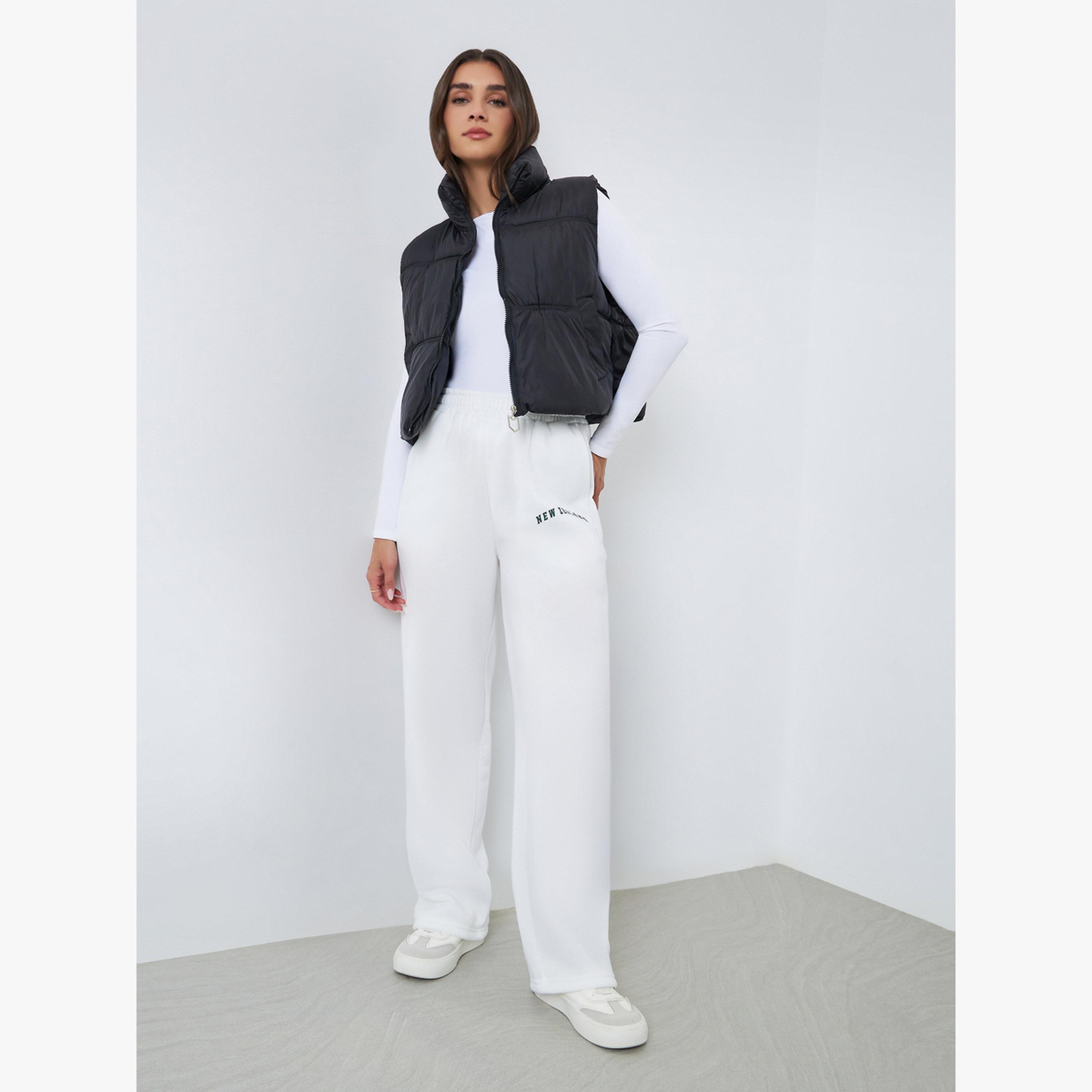 جوغر مطبوع بأرجل واسعة-women-clothing-bottoms-joggers-image-2