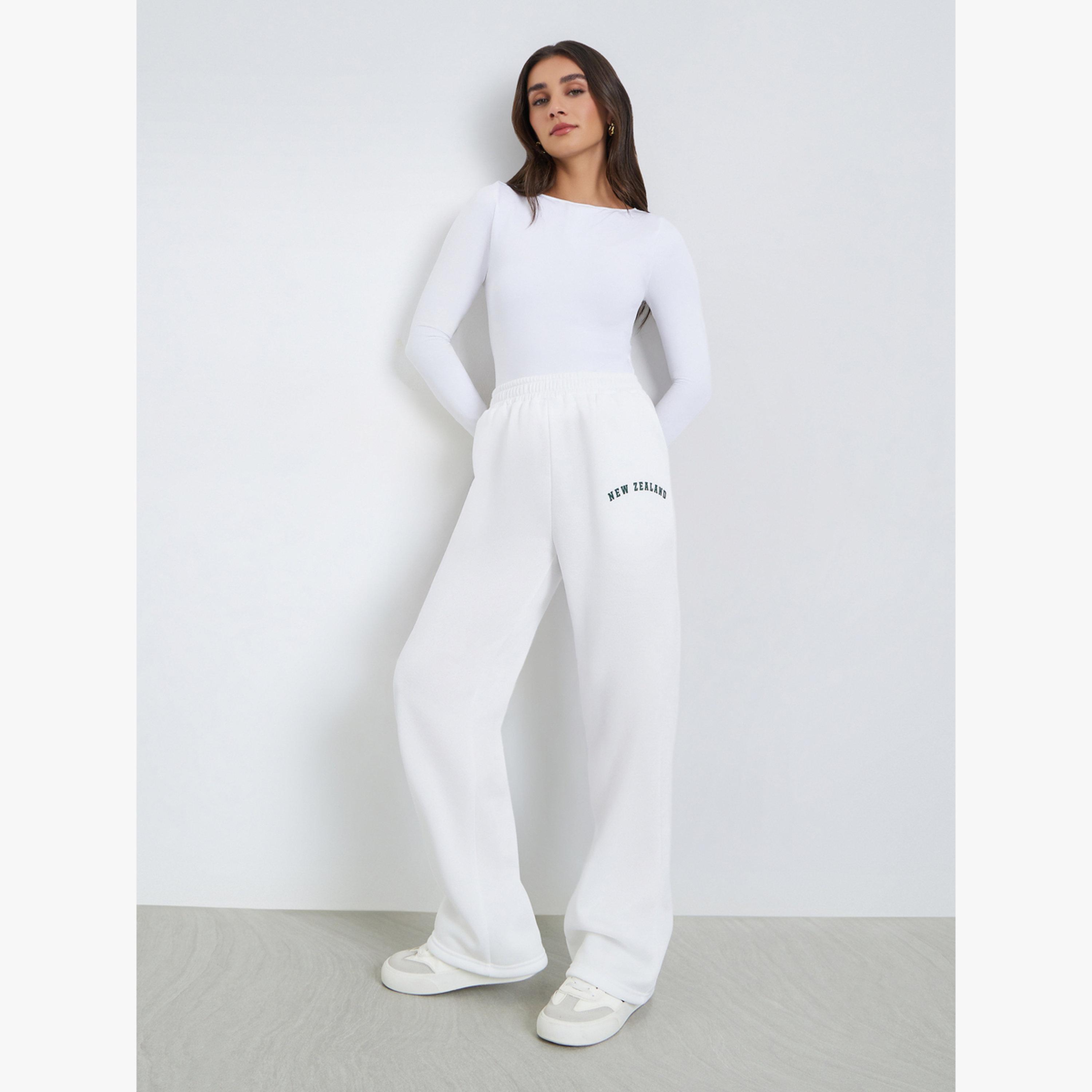 جوغر مطبوع بأرجل واسعة-women-clothing-bottoms-joggers-image-3