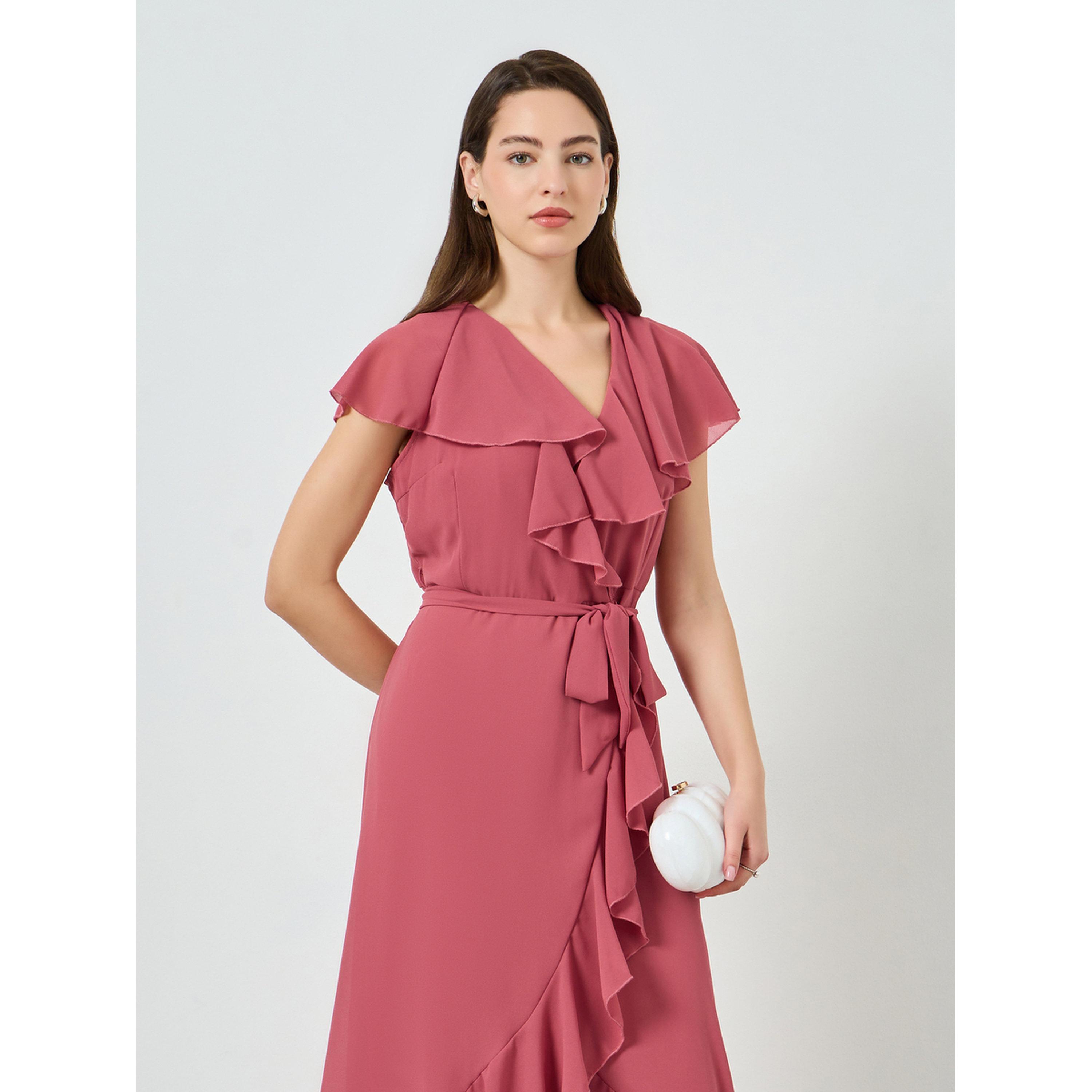 Styli Women Wrap Front Ruffle Maxi Dress-women-clothing-dresses-image-2