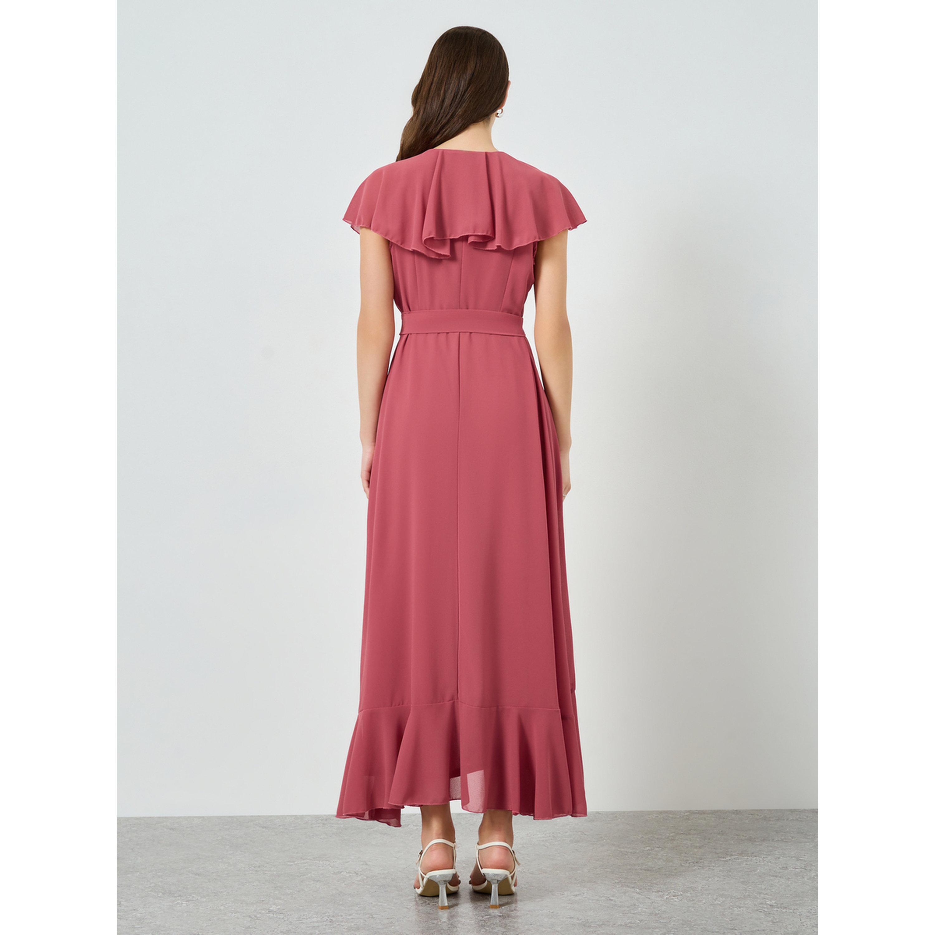 Styli Women Wrap Front Ruffle Maxi Dress-women-clothing-dresses-image-4