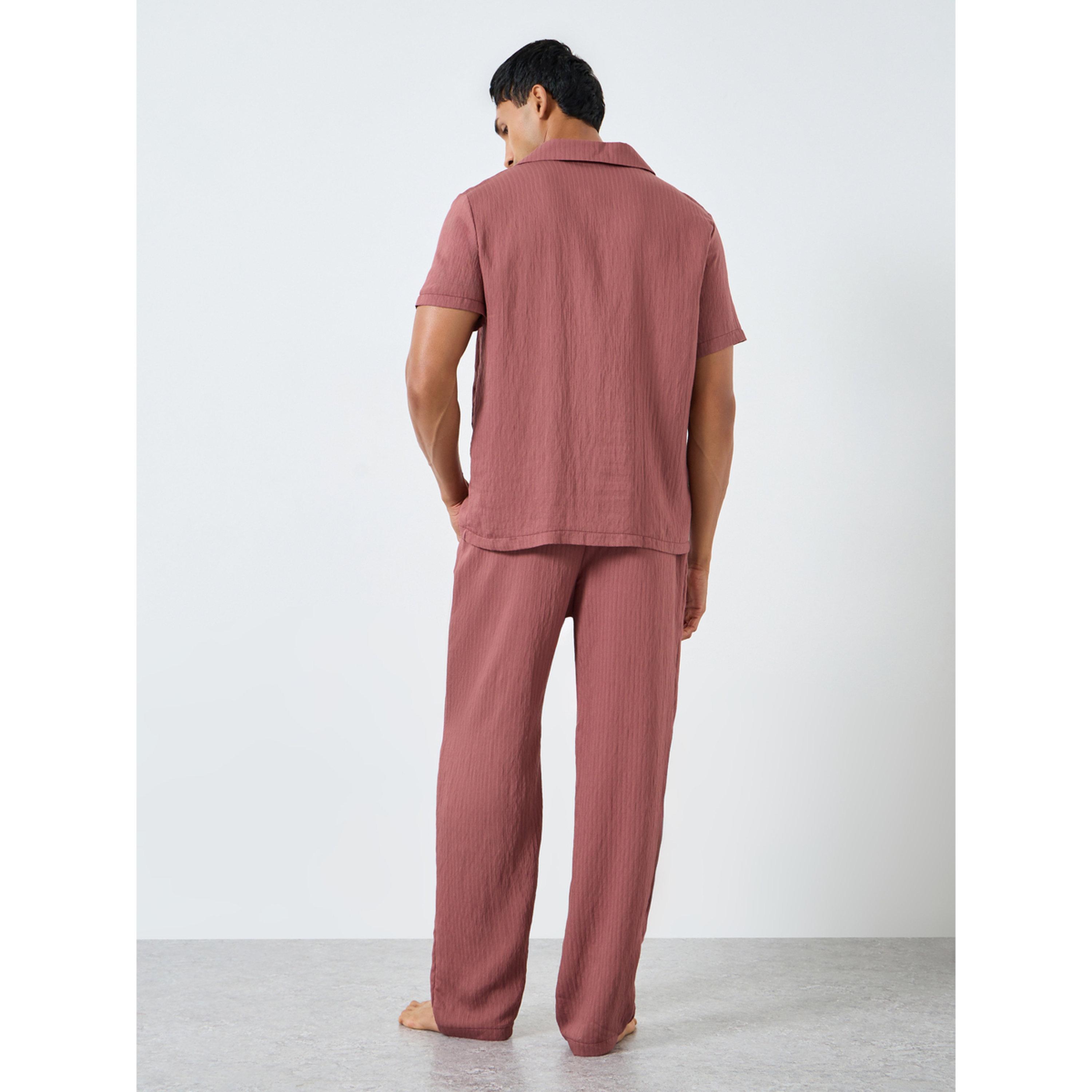 Styli Men Relaxed Fit Short Sleeve Shirt and Pyjama Set-men-clothing-nightwear-sets-image-4