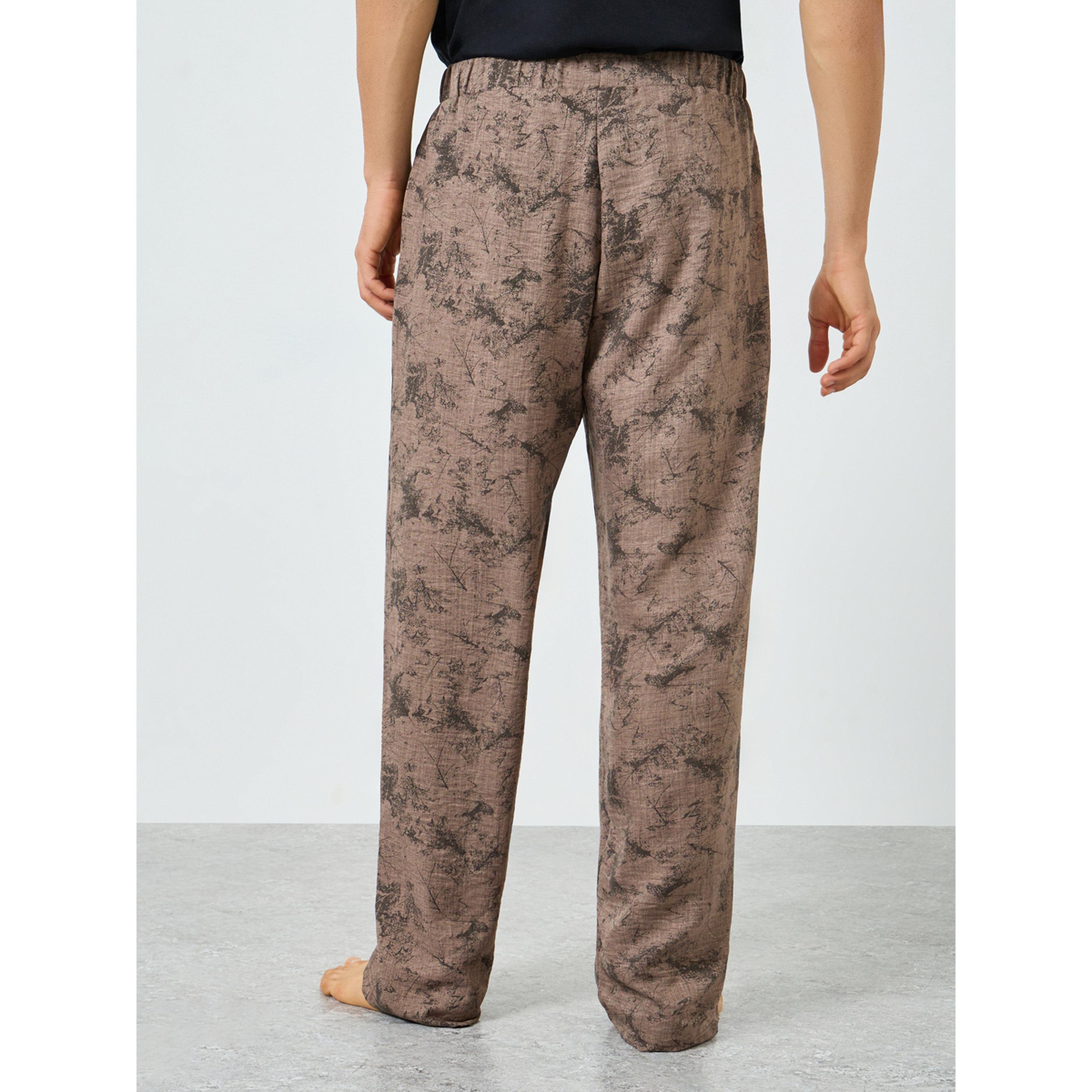 Styli Men Brown Relaxed Fit Printed Pyjama Pants-men-clothing-nightwear-pyjamaandshorts-image-4