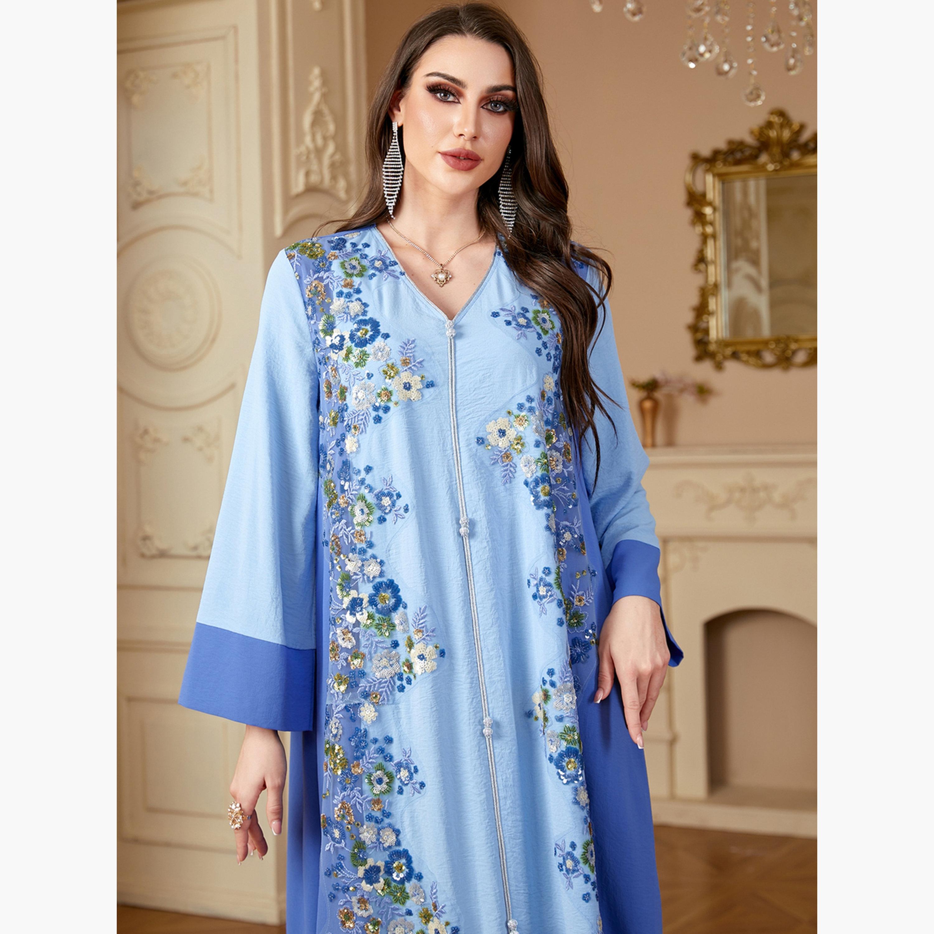 جلابية بتفاصيل زهور-women-arabicclothing-jalabiyas-image-5