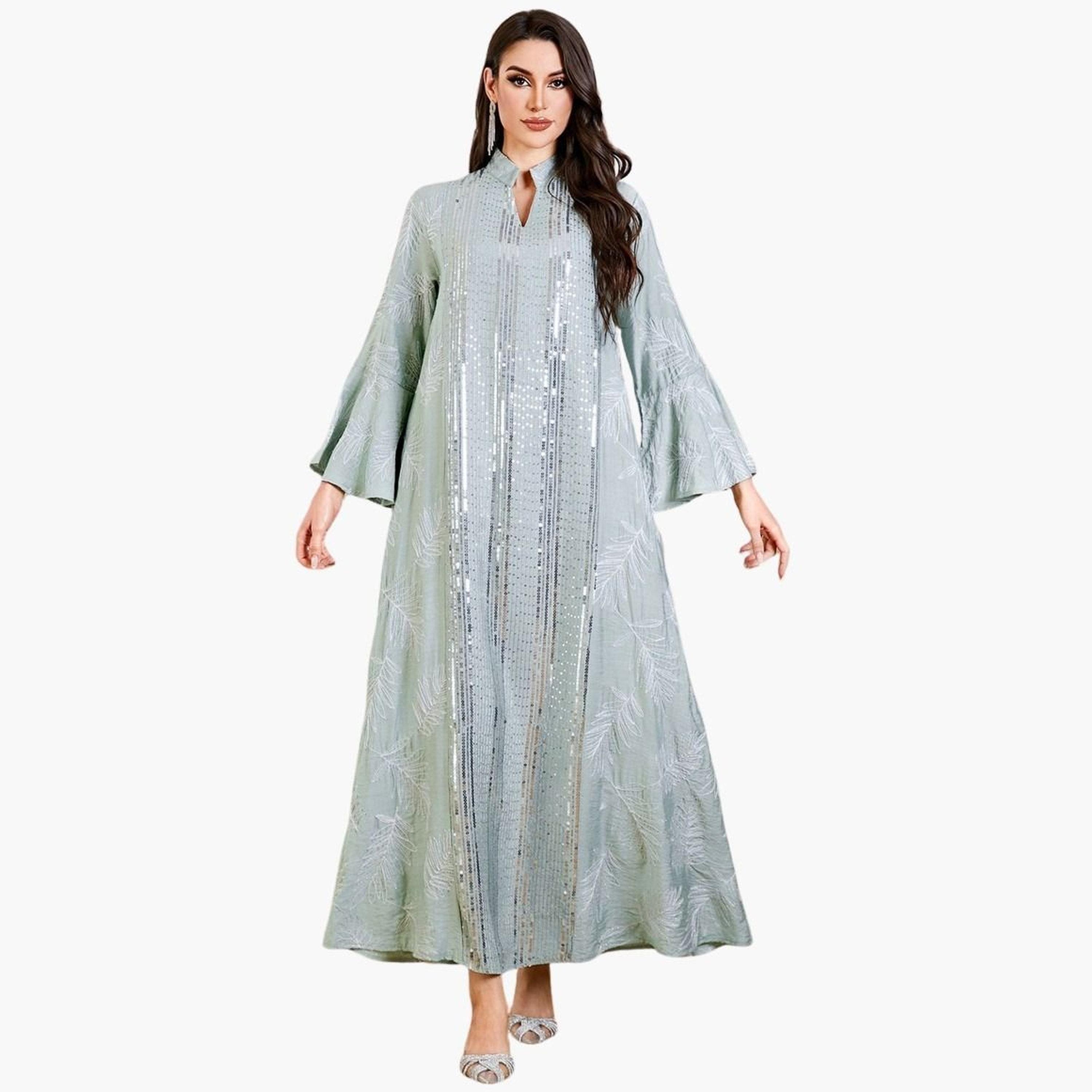 جلابية مزخرفة ومزينة-women-arabicclothing-jalabiyas-image-1