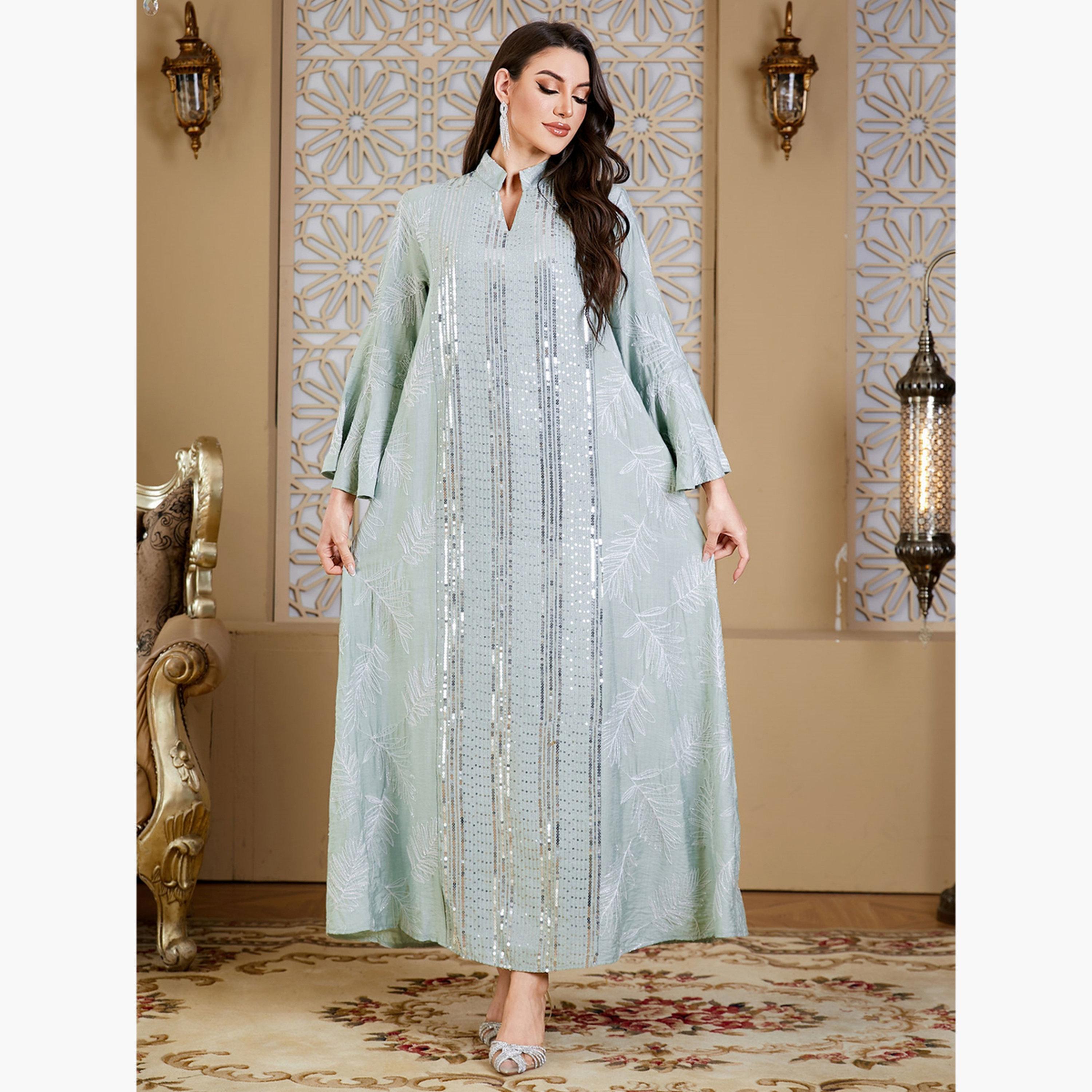جلابية مزخرفة ومزينة-women-arabicclothing-jalabiyas-image-3