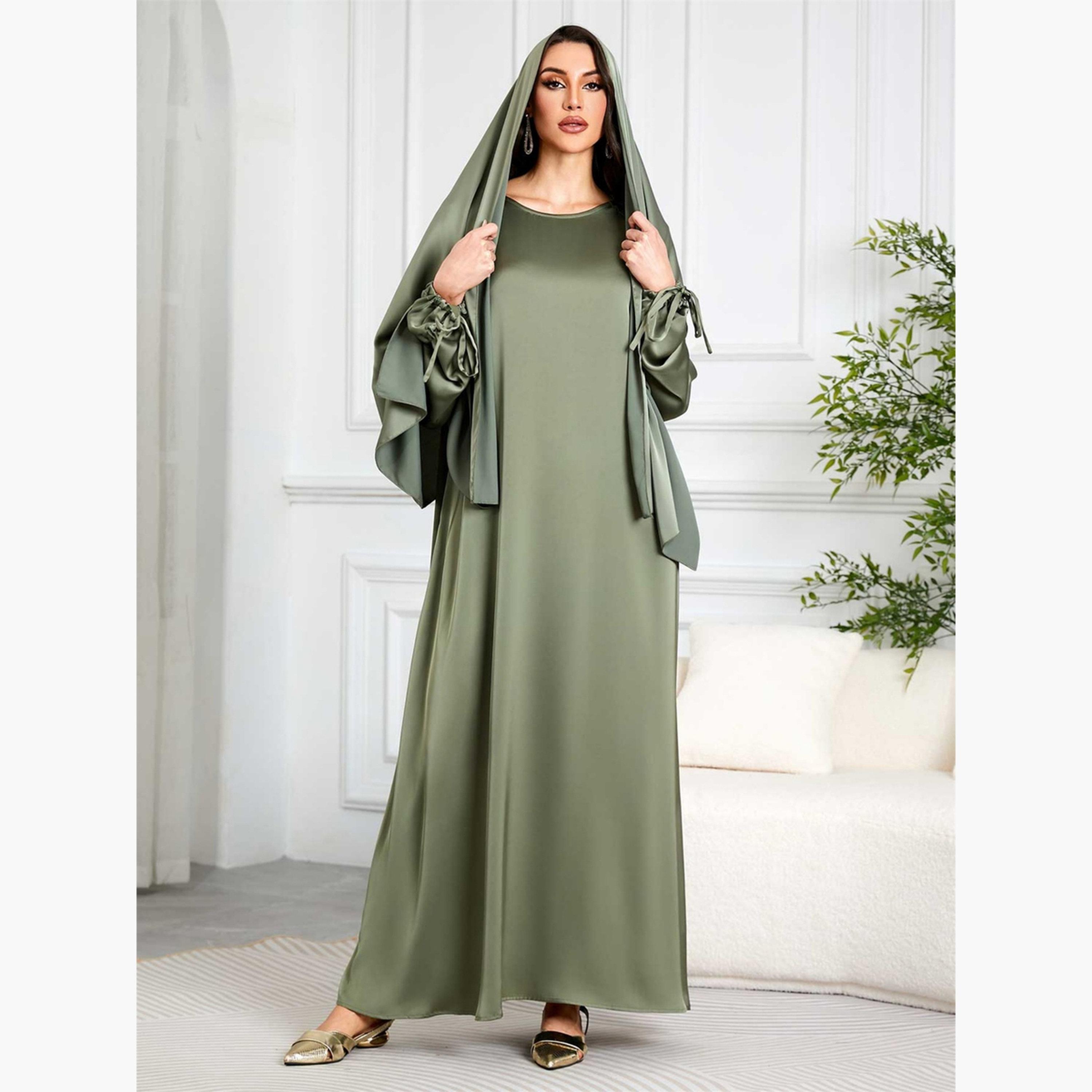 جلابية بأكمام بكشكشة مع غطاء للرأس-women-arabicclothing-jalabiyas-image-2