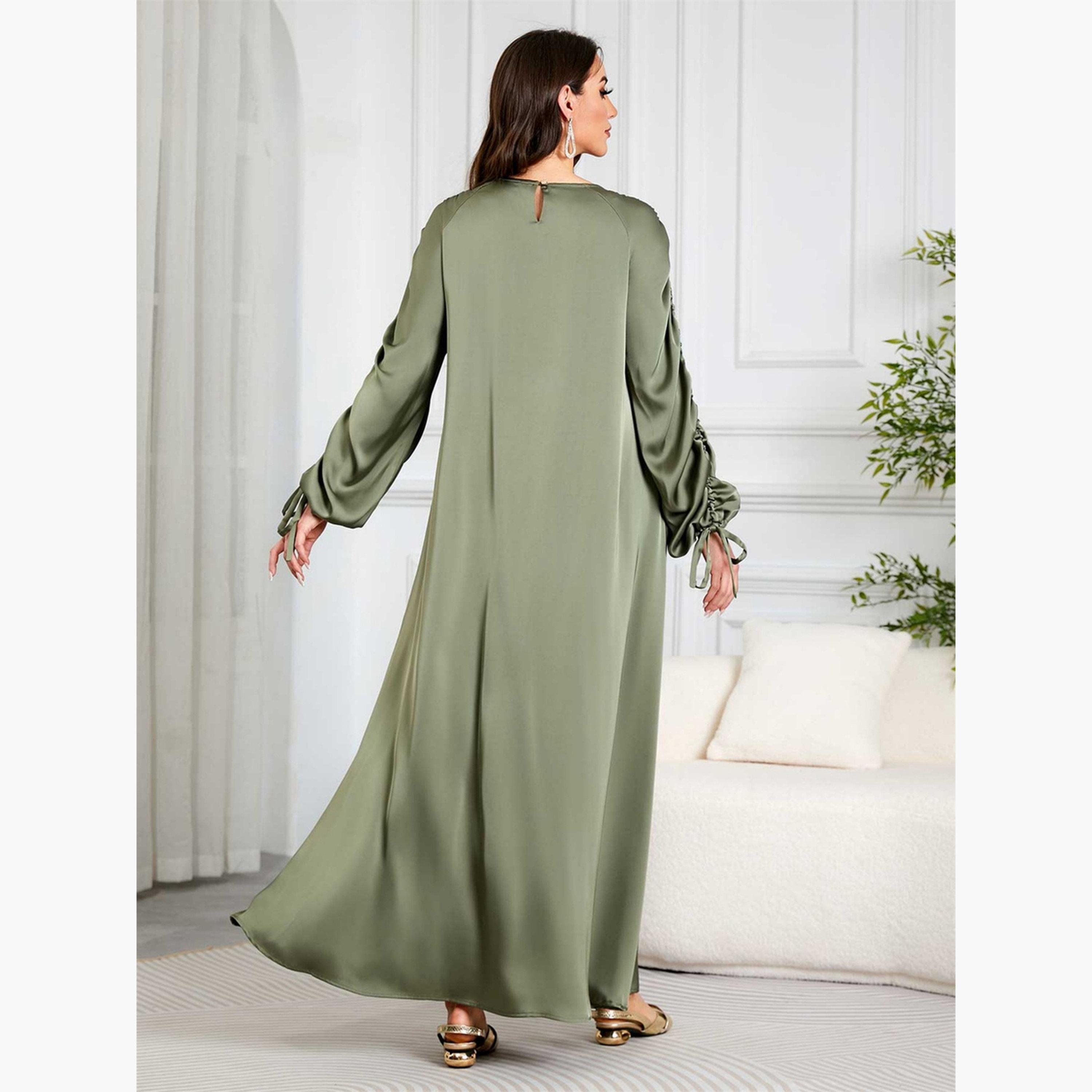 جلابية بأكمام بكشكشة مع غطاء للرأس-women-arabicclothing-jalabiyas-image-4