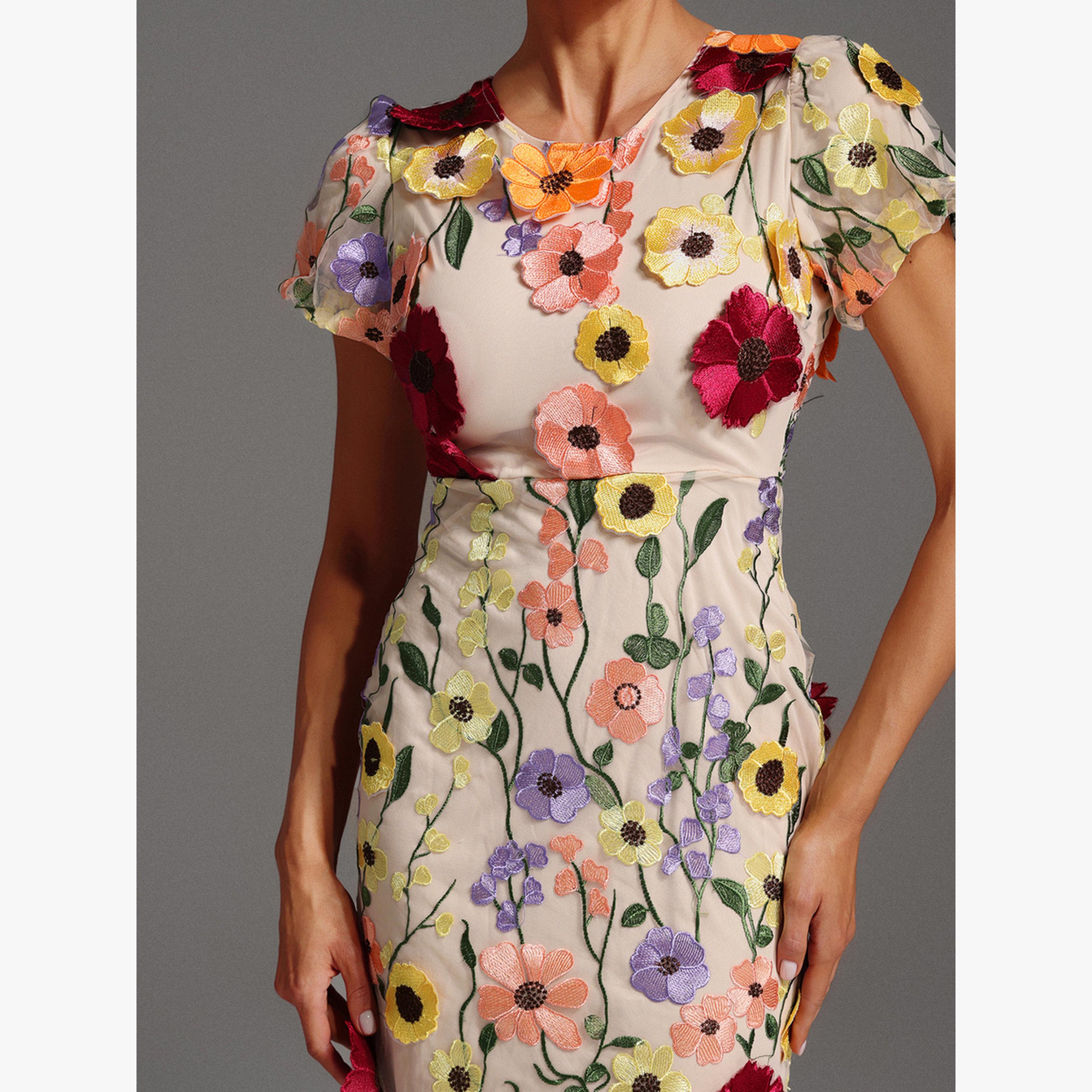 فستان سهرة ميدي مُطرّز بزهور-women-clothing-dresses-image-6