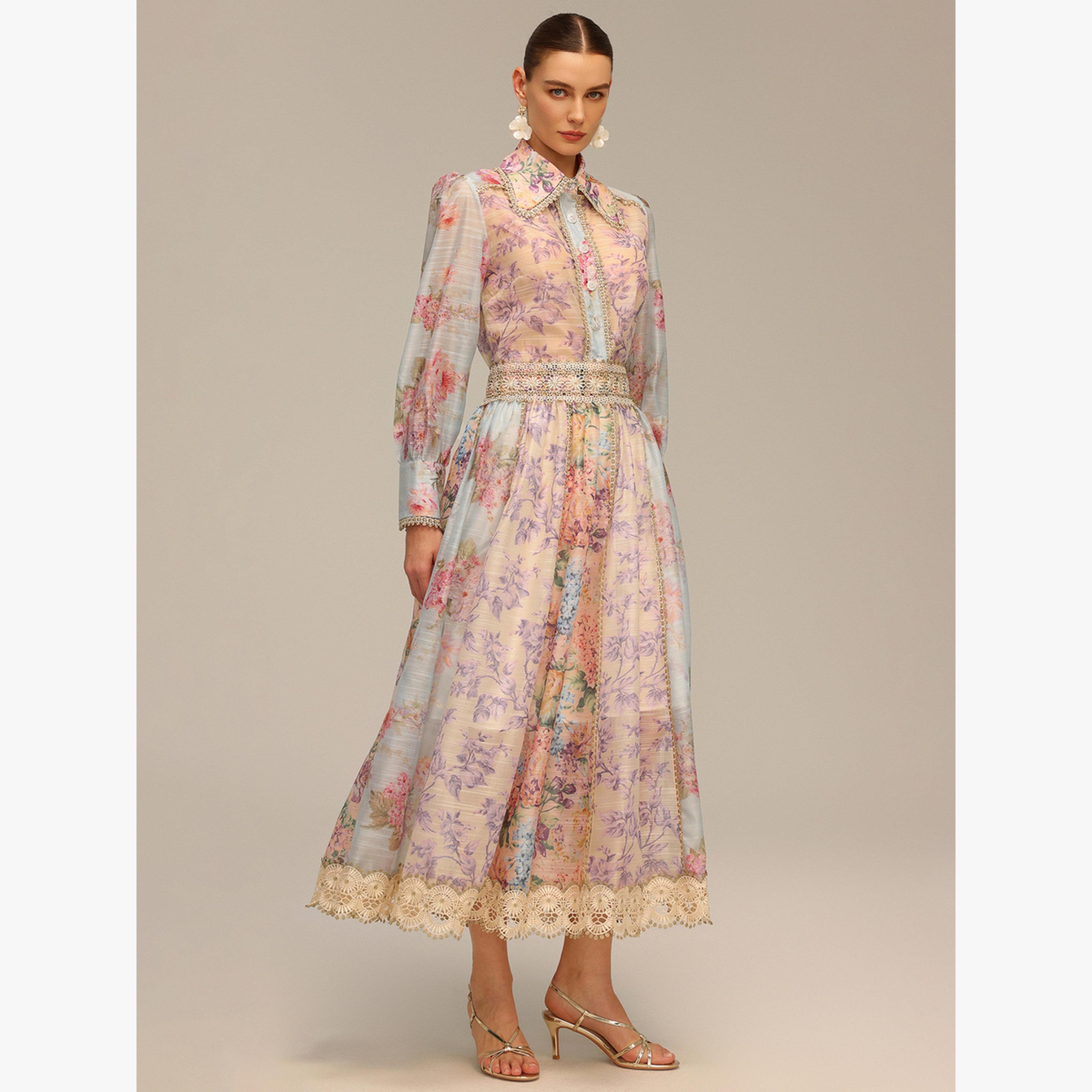 Bella Barnett X Styli Women Floral Print Top and Maxi Skirt Co-Ords-women-clothing-coordsets-image-4
