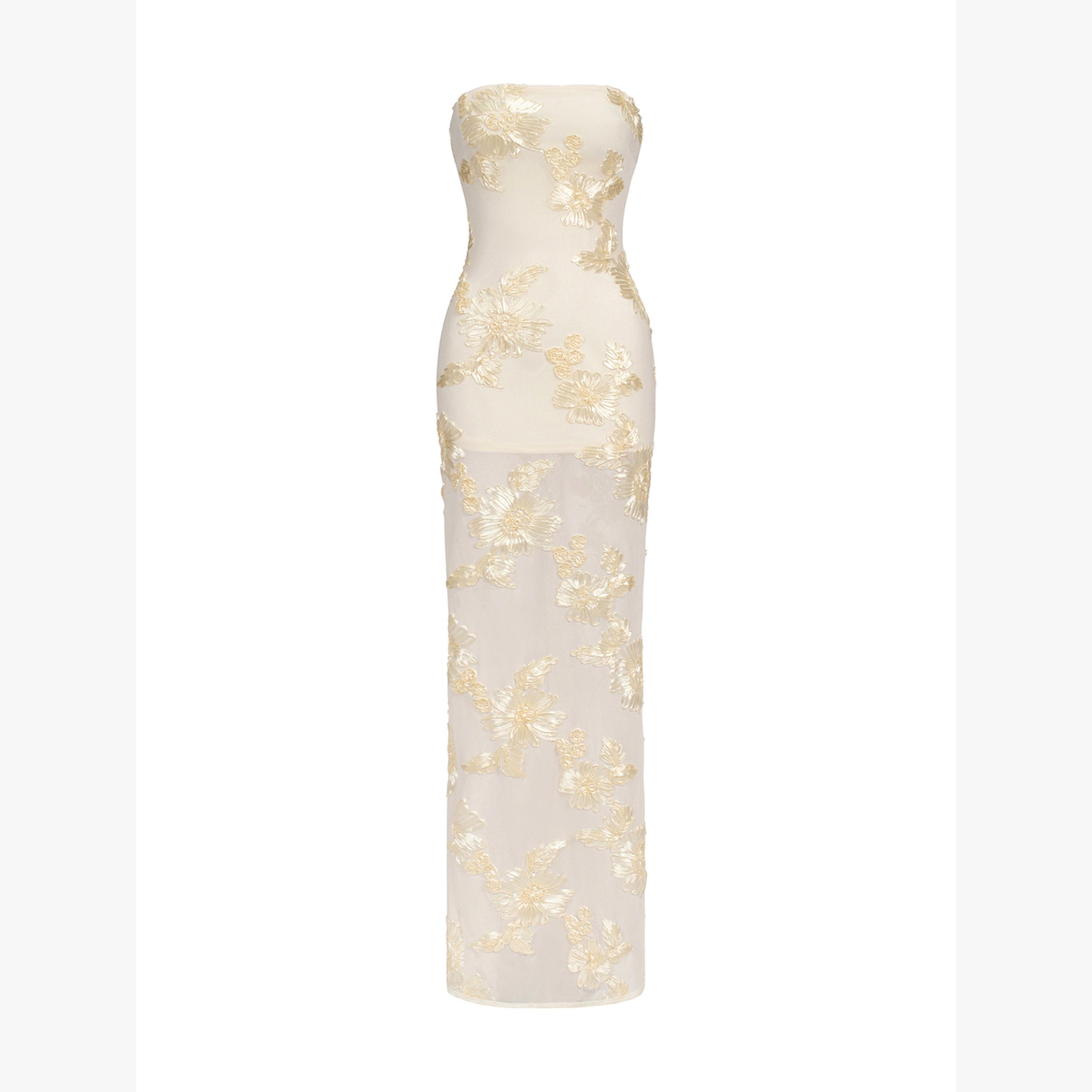 Bella Barnett X Styli Women Strapless Embroidery Flower Mesh Maxi Dress-women-clothing-dresses-image-3