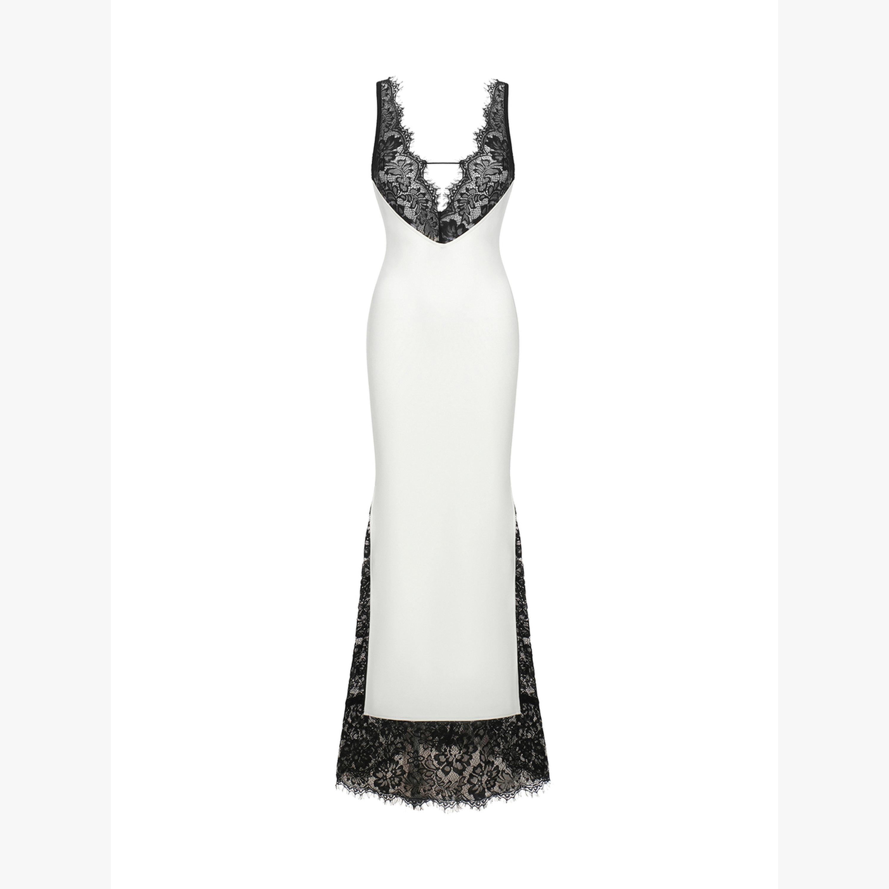 فستان طويل بتفاصيل دانتيل ومُتباينة-women-clothing-dresses-image-2