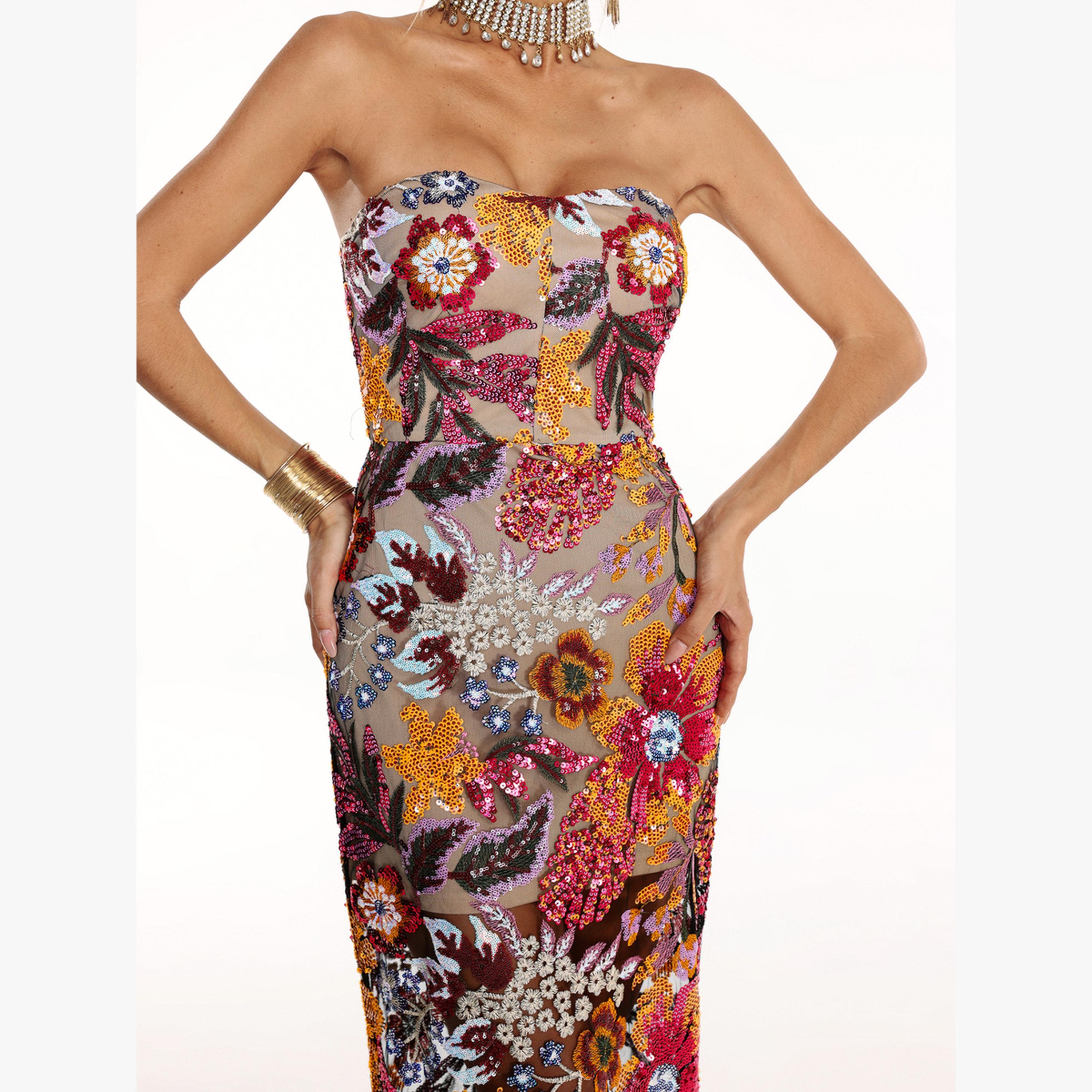 فستان طويل بلا أربطة مزين بترتر وبقصة ضيقة-women-clothing-dresses-image-6