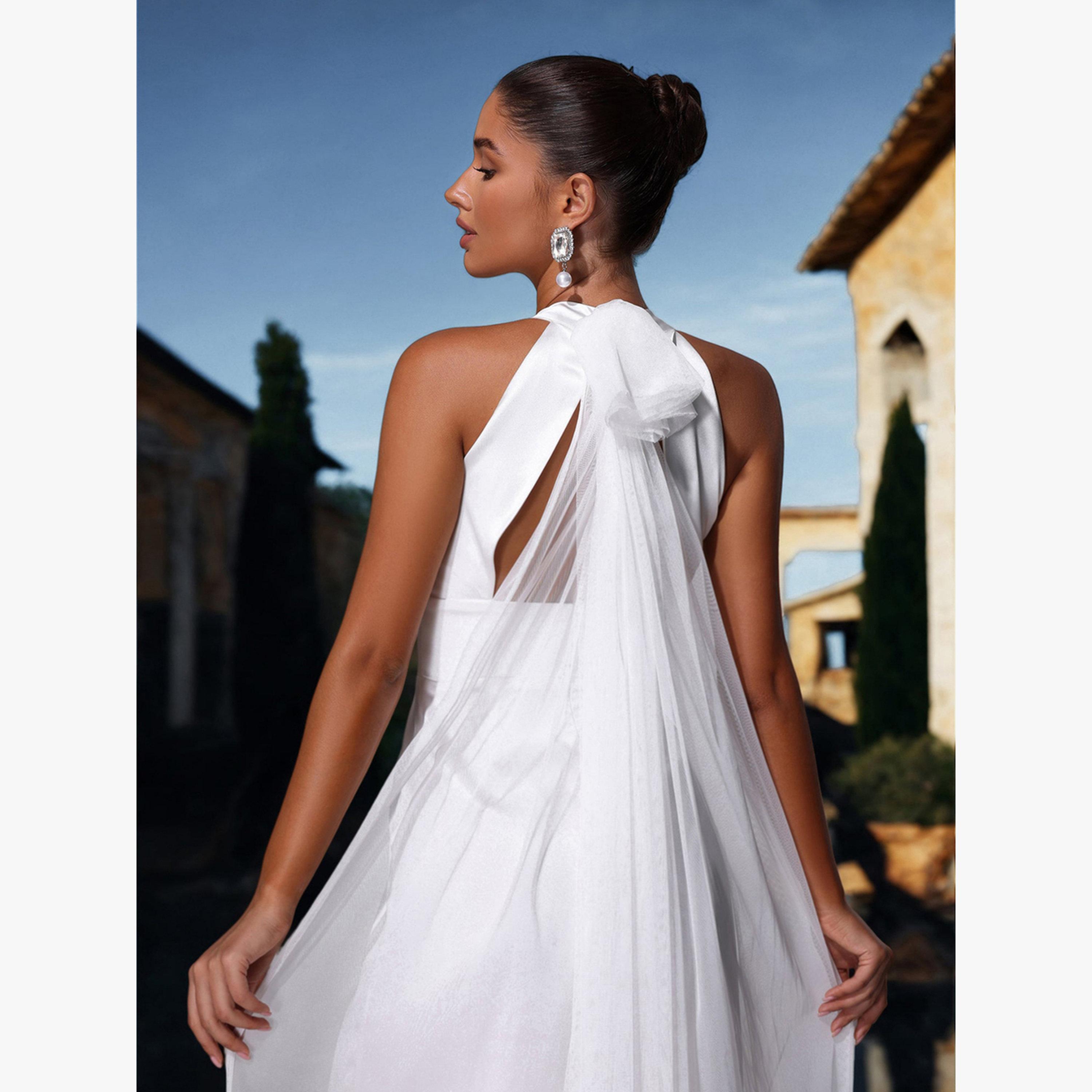 جامبسوت سادة بأرجل واسعة وبياقة رسن-women-clothing-jumpsuits-image-3