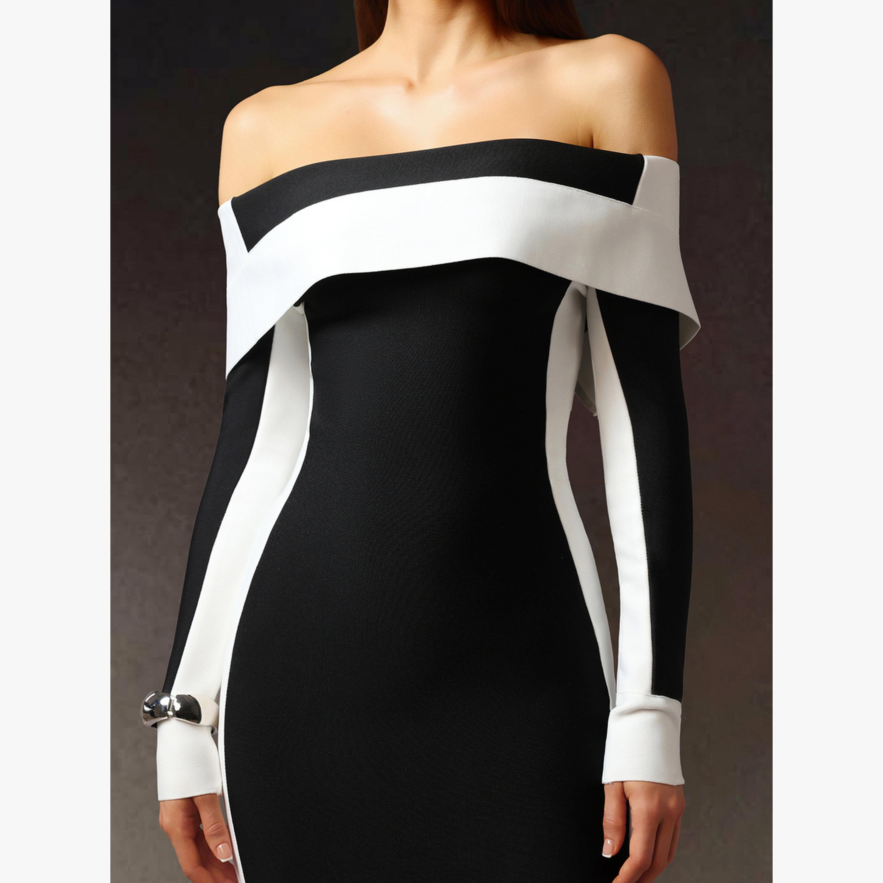 فستان ميدي بقصة ضيقة بألوان متعددة-women-clothing-dresses-image-4