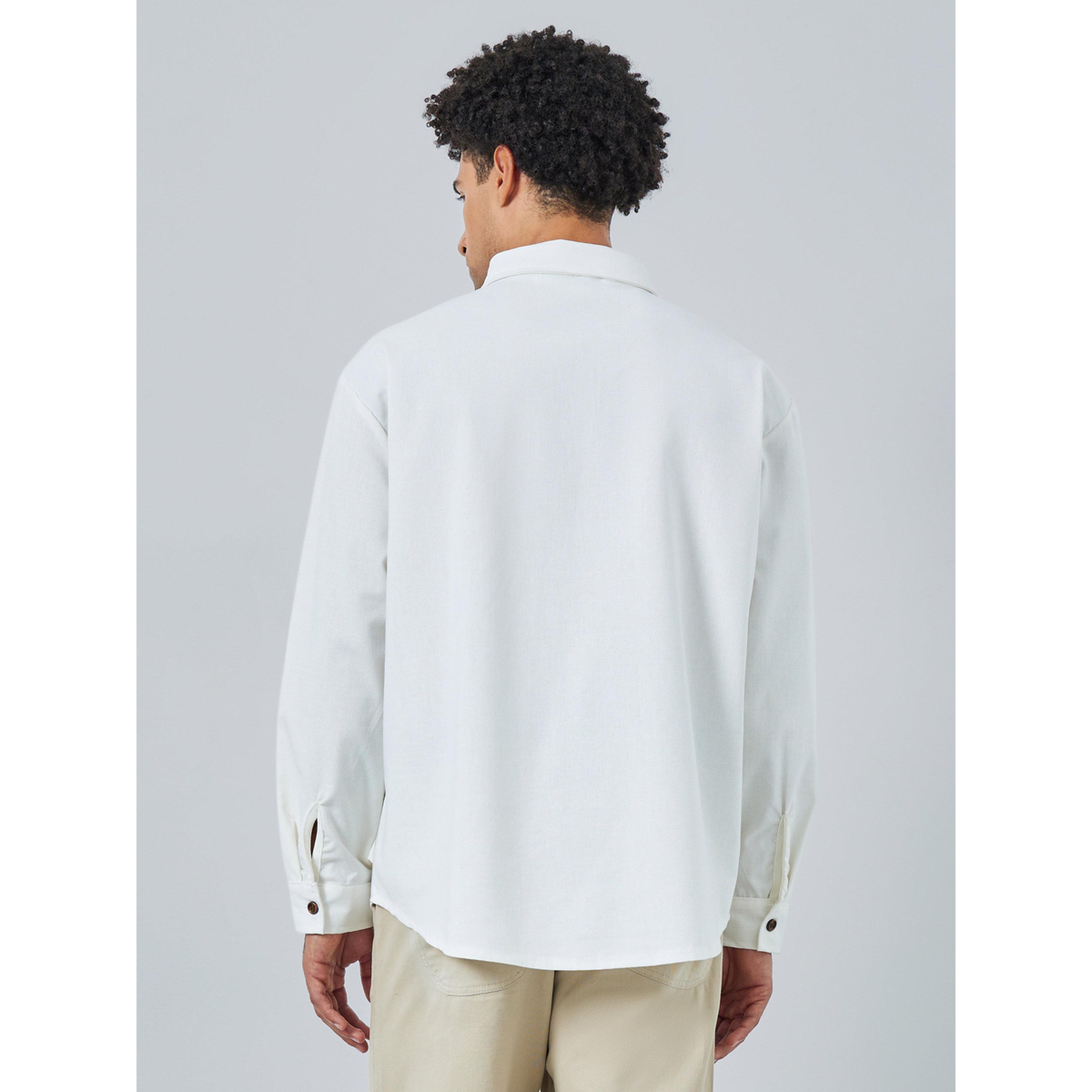 قميص بياقة بأزرار من مزيج الكتان بقصة مريحة-men-clothing-shirts-image-4