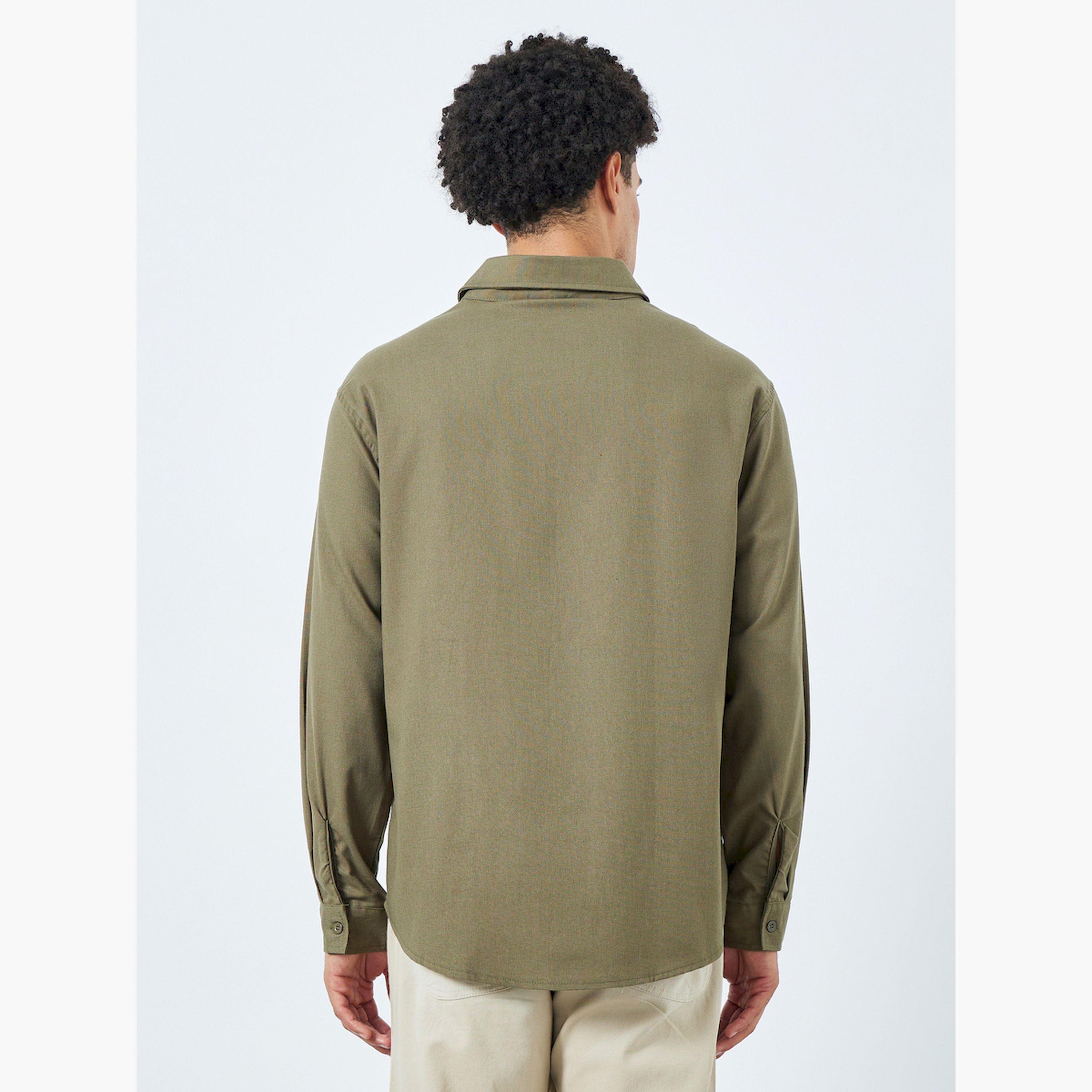 قميص من مزيج الكتان بقصة مريحة-men-clothing-shirts-image-4
