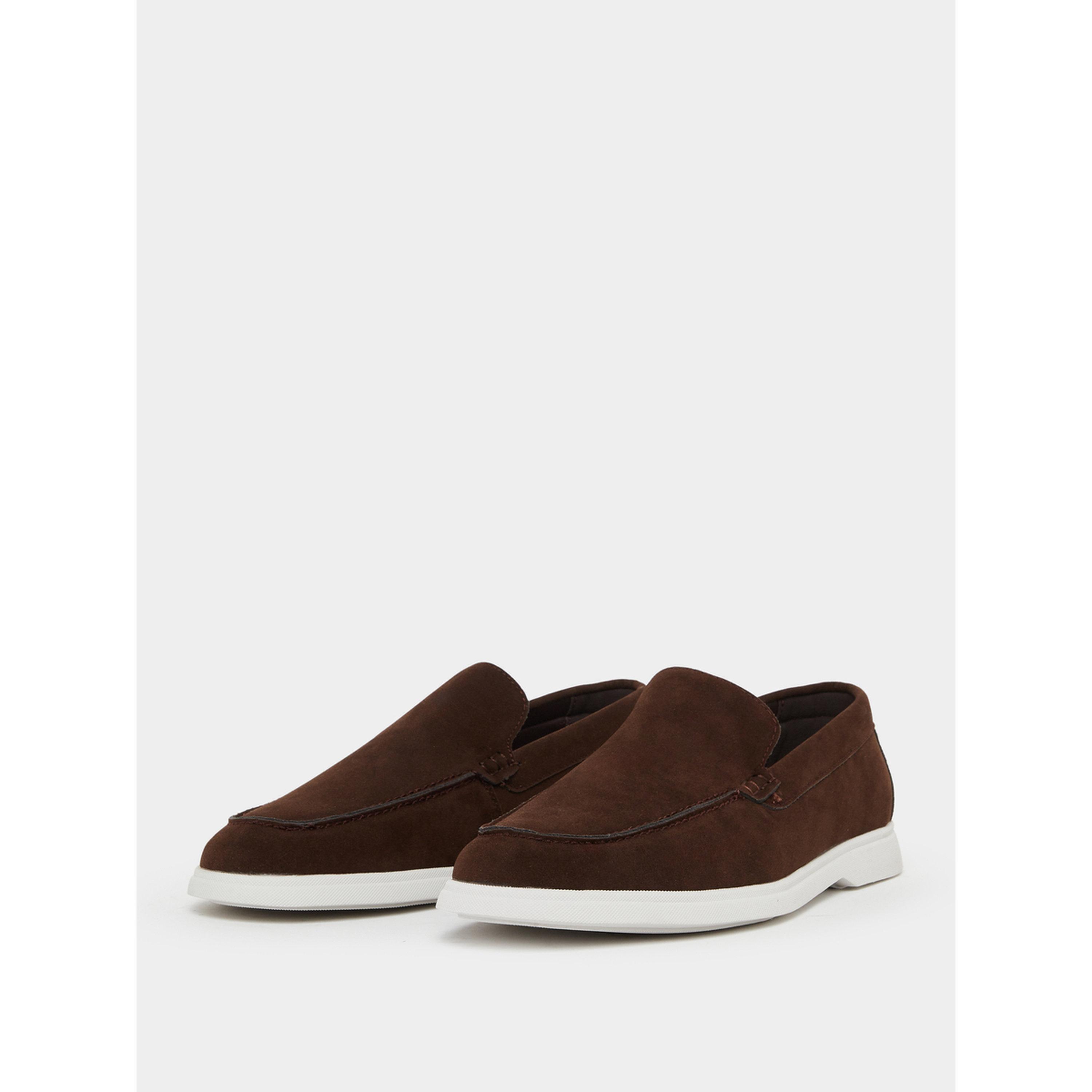 Styli Men Brown Faux Suede Casual Loafers-men-shoes-loafersandmoccasins-image-1