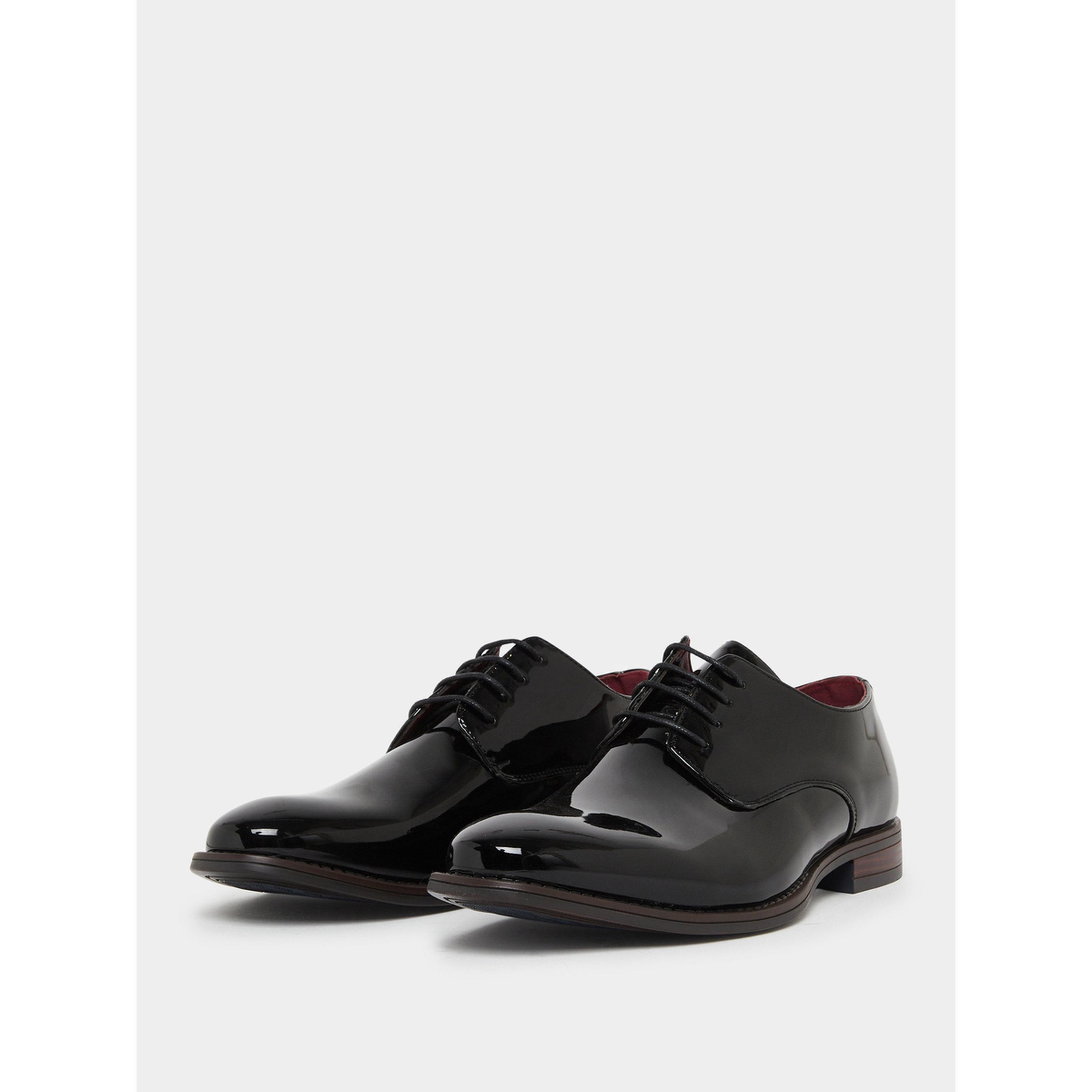 Styli Men Black Patent Derby Shoes-men-shoes-formalshoes-image-1