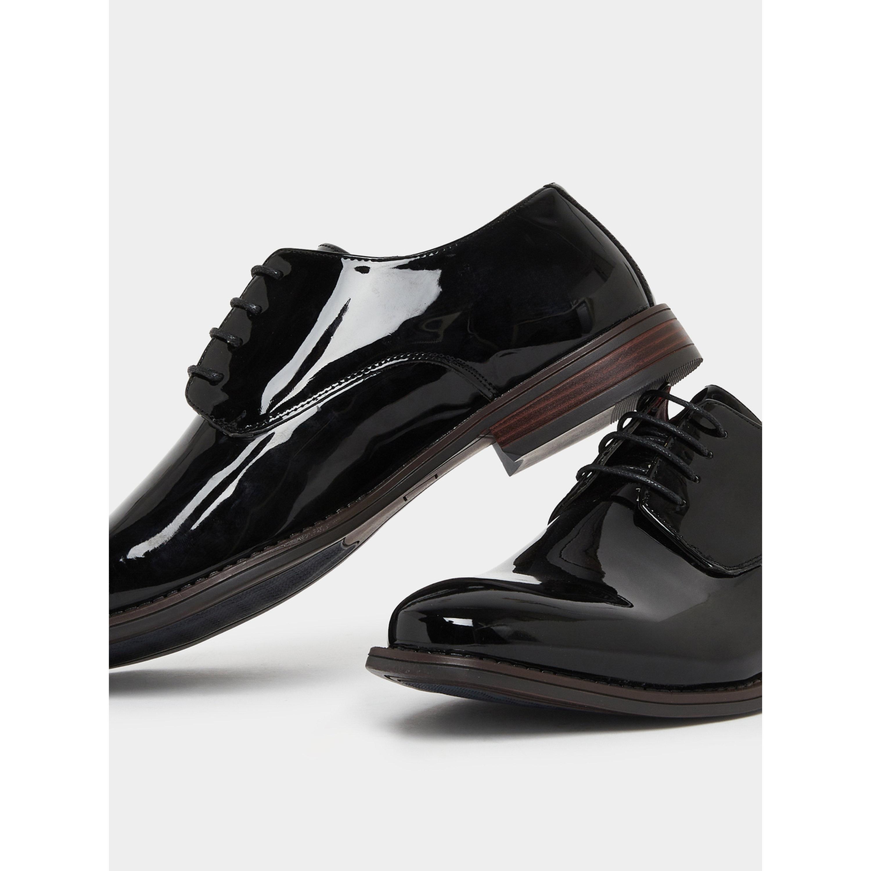 Styli Men Black Patent Derby Shoes-men-shoes-formalshoes-image-4