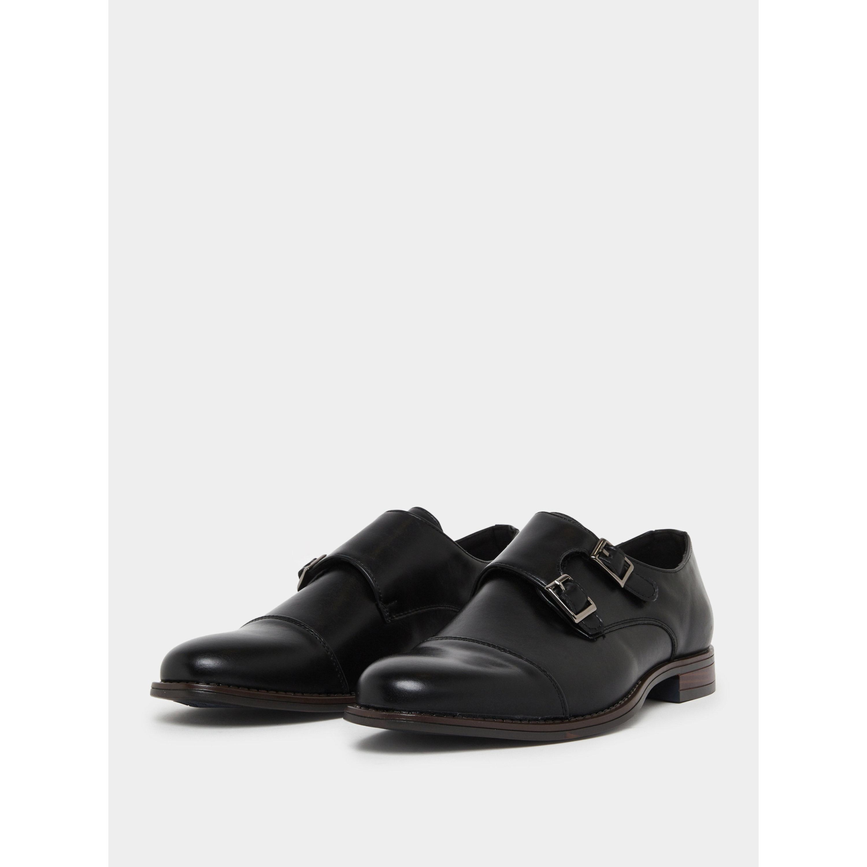 Styli Men Black Monk Strap Formal Shoes-men-shoes-formalshoes-image-1