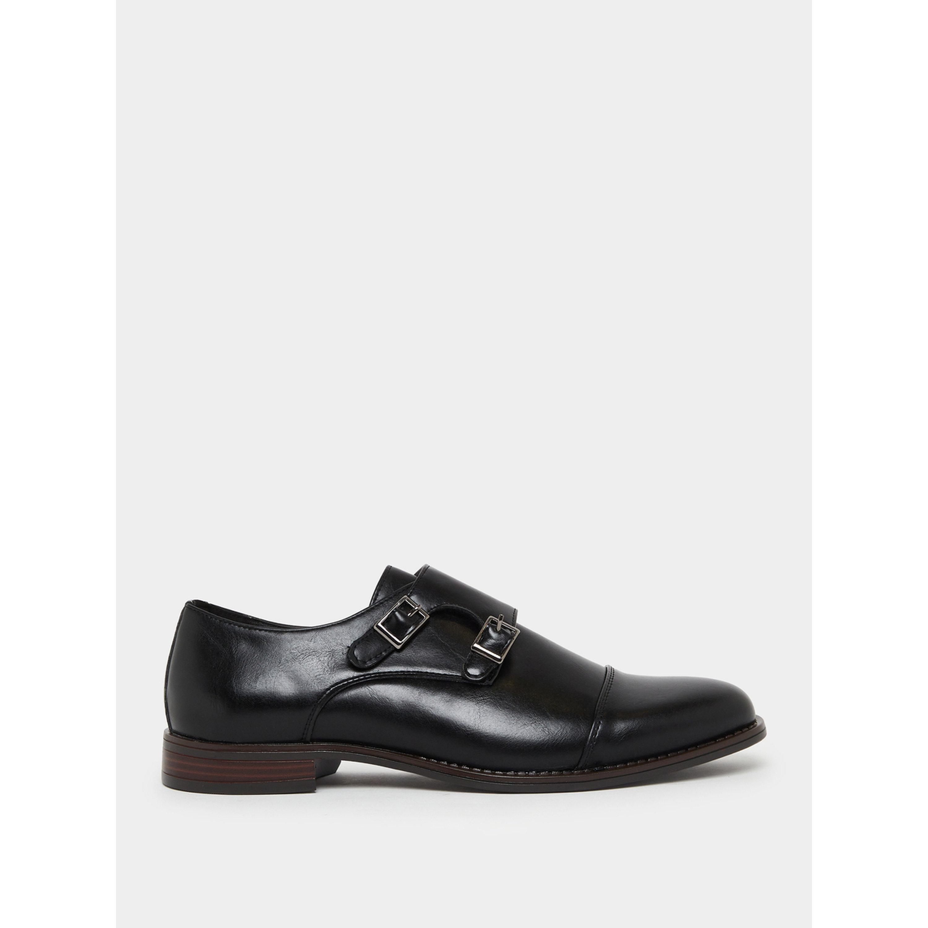 Styli Men Black Monk Strap Formal Shoes-men-shoes-formalshoes-image-2