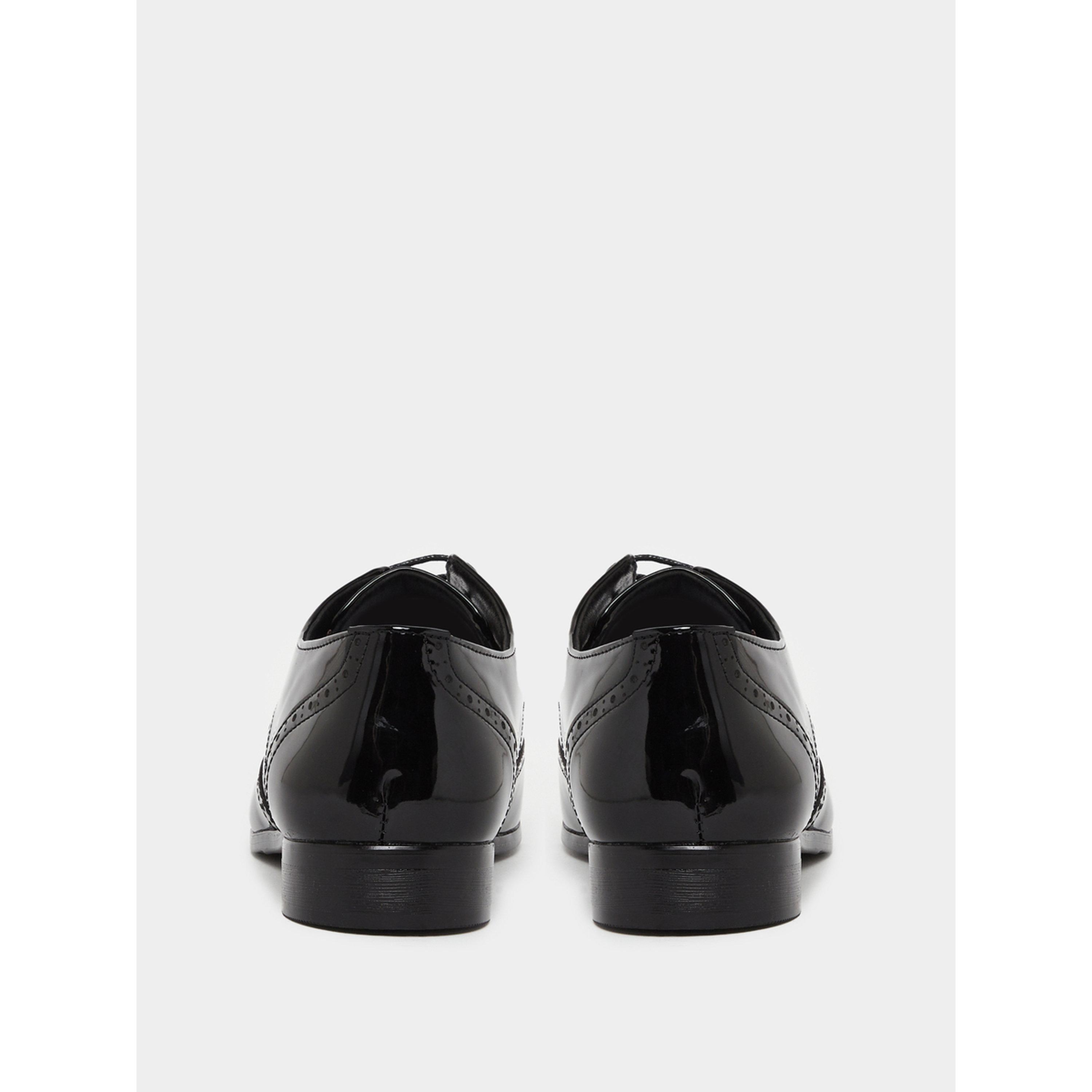 Styli Men Black Patent Leather Wingtip Oxford Shoes-men-shoes-formalshoes-image-5