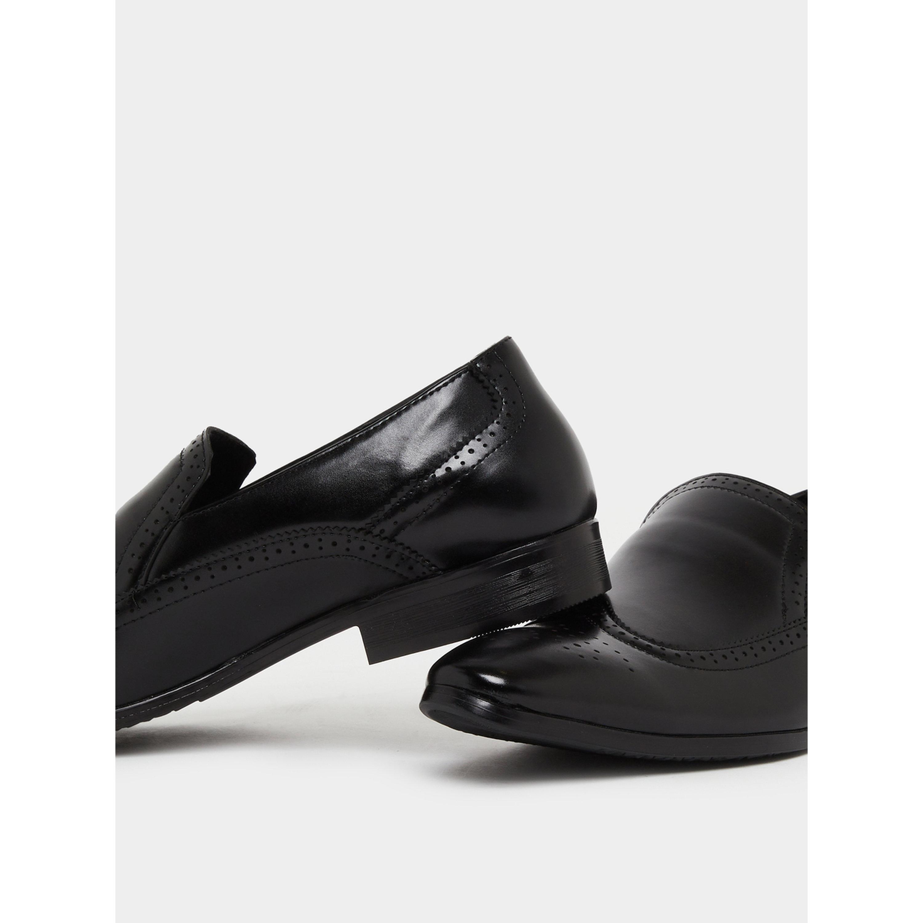 Styli Men Black Leather Formal Slip-On Shoes-men-shoes-formalshoes-image-4