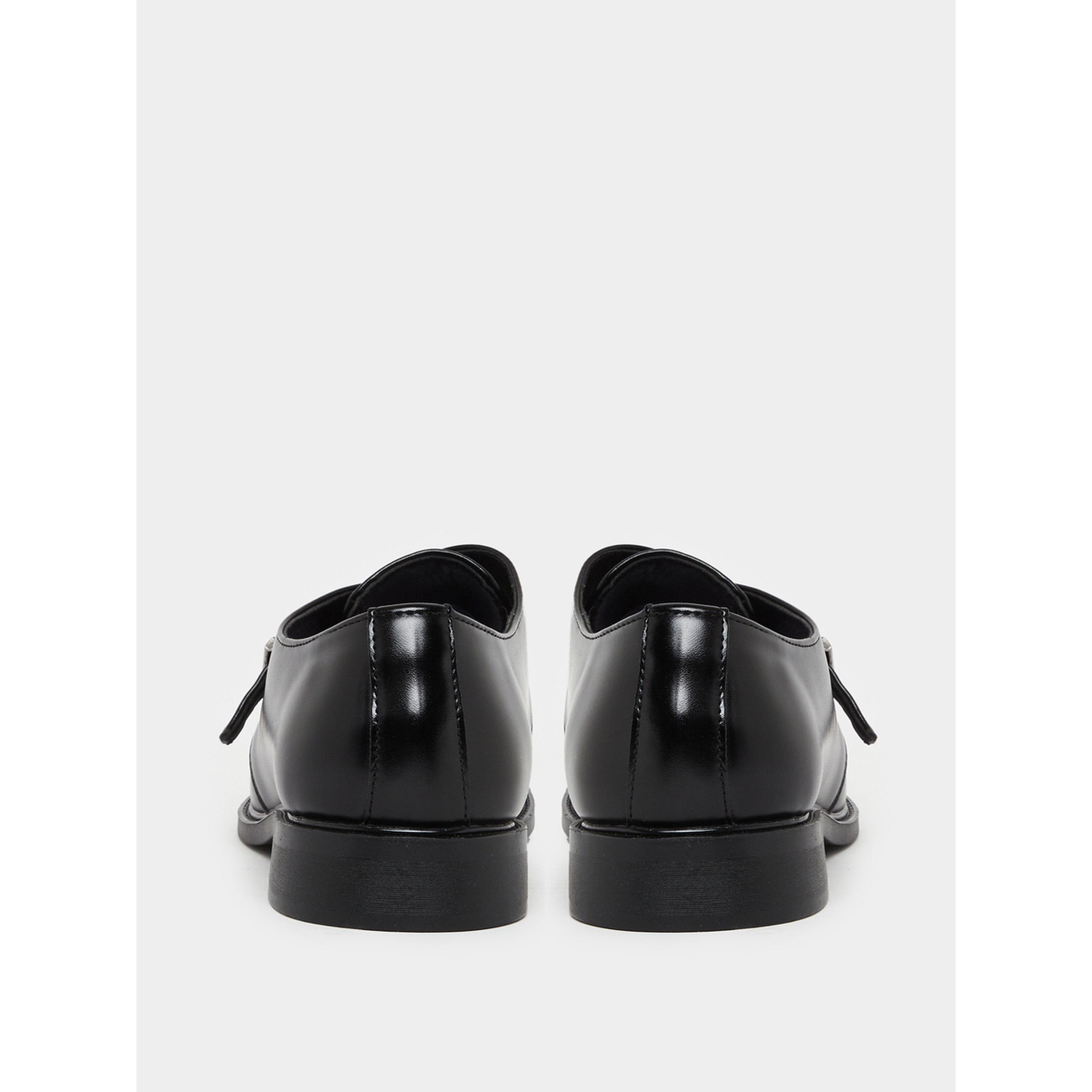 Styli Men Black Leather Monk Strap Formal Shoes-men-shoes-formalshoes-image-4
