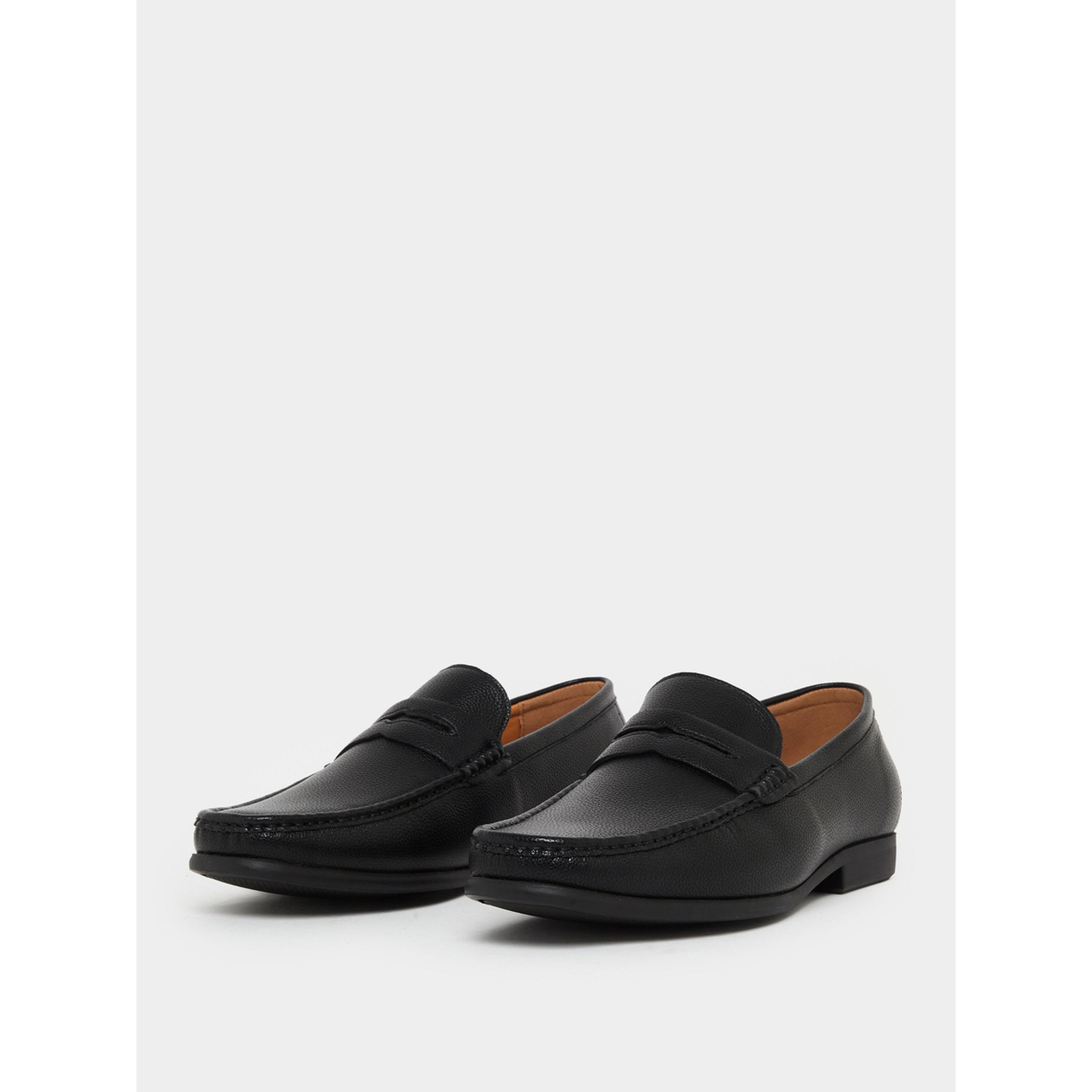 Styli Men Black Leather Formal Loafers-men-shoes-loafersandmoccasins-image-1